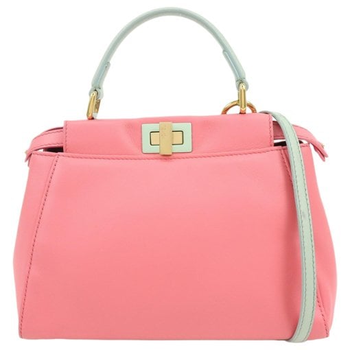 Peekaboo leather handbag