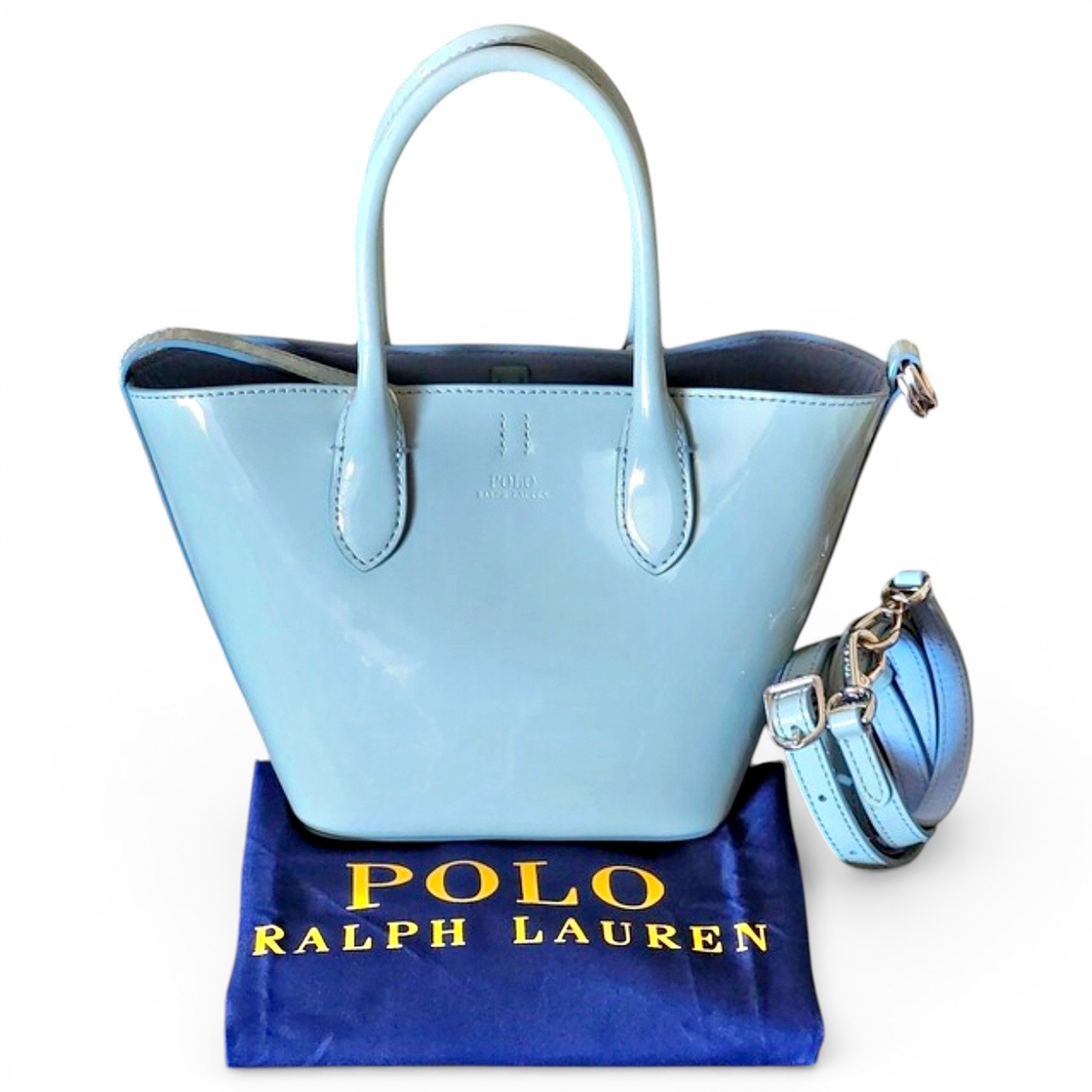 Patent leather tote