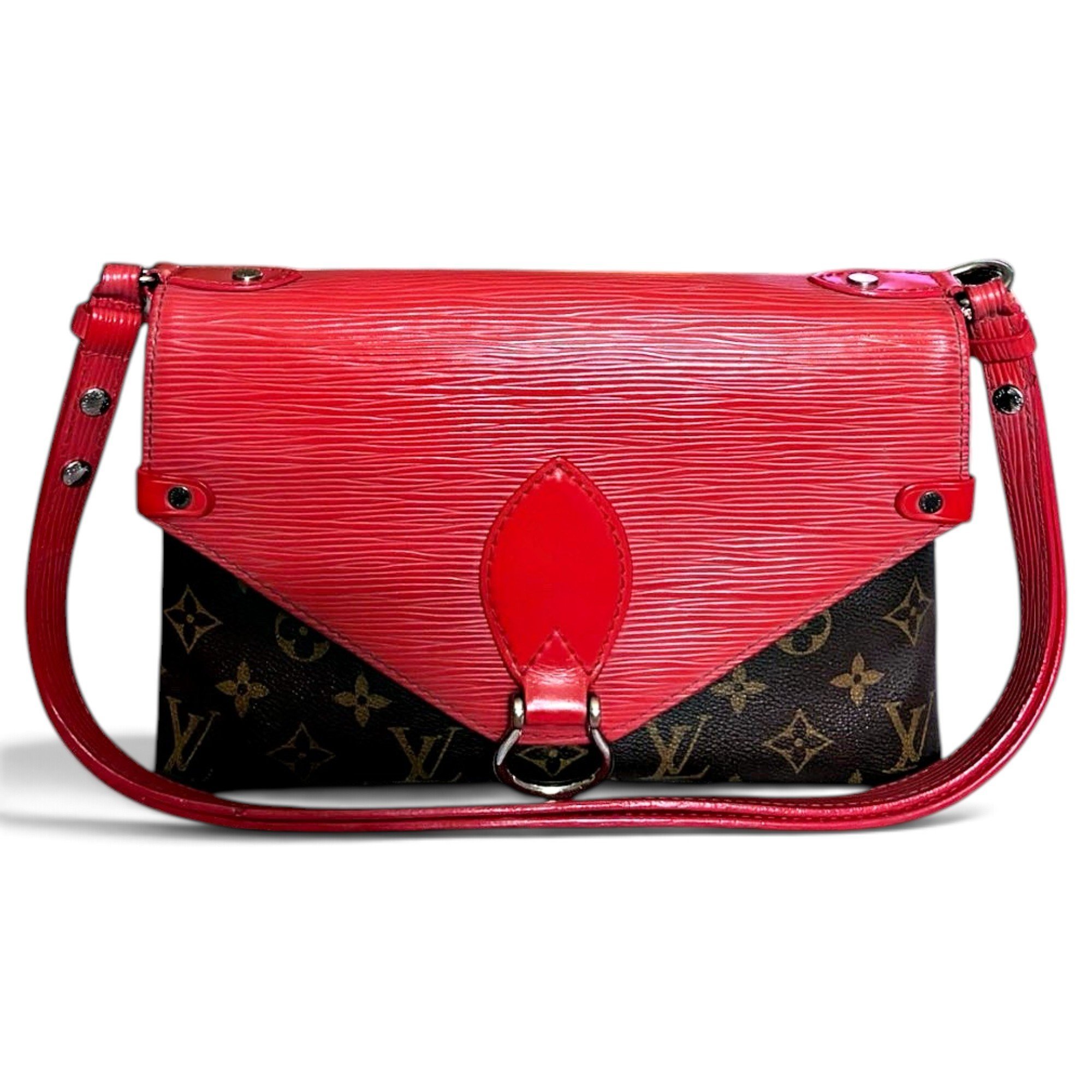 Biface leather handbag