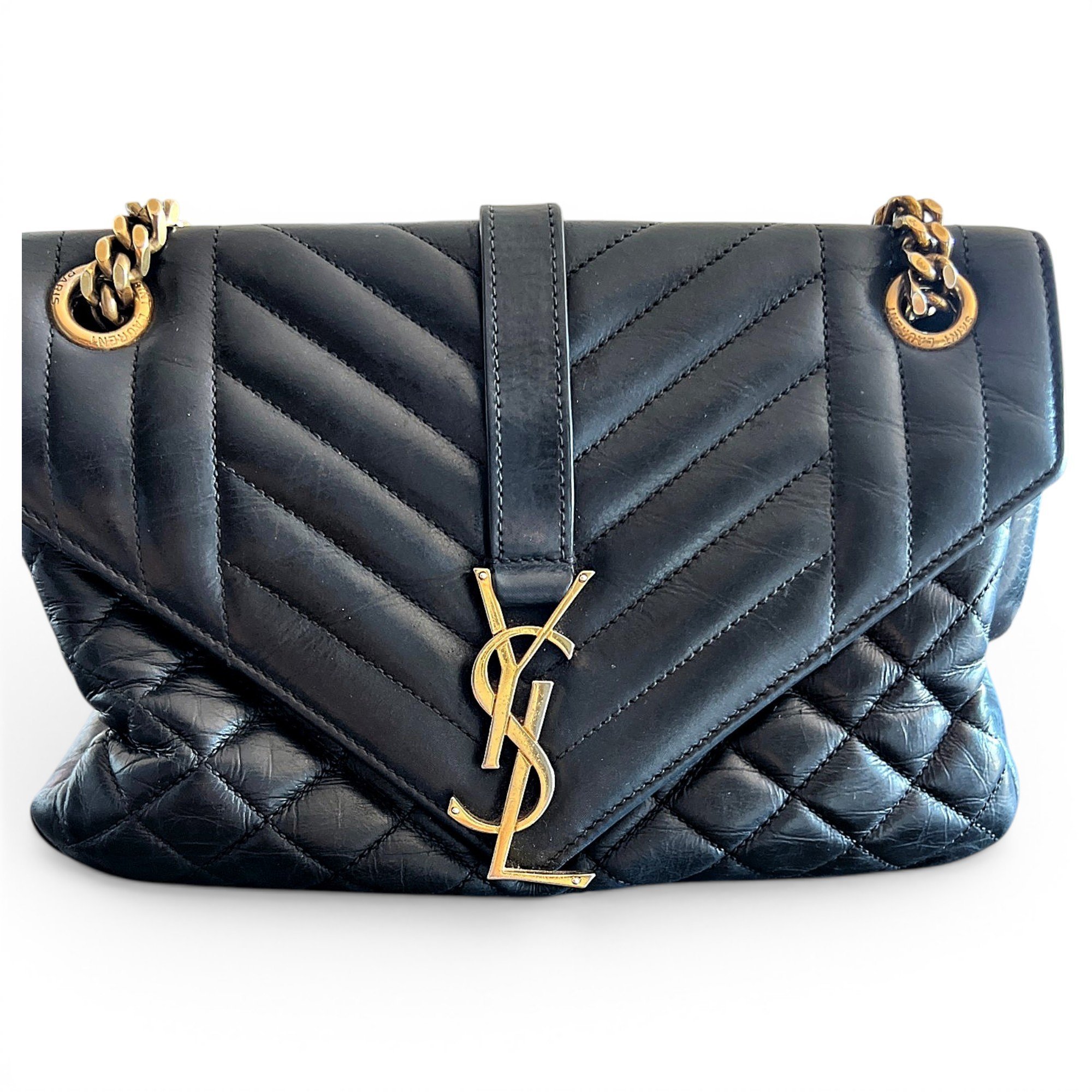 Collége monogramme leather handbag