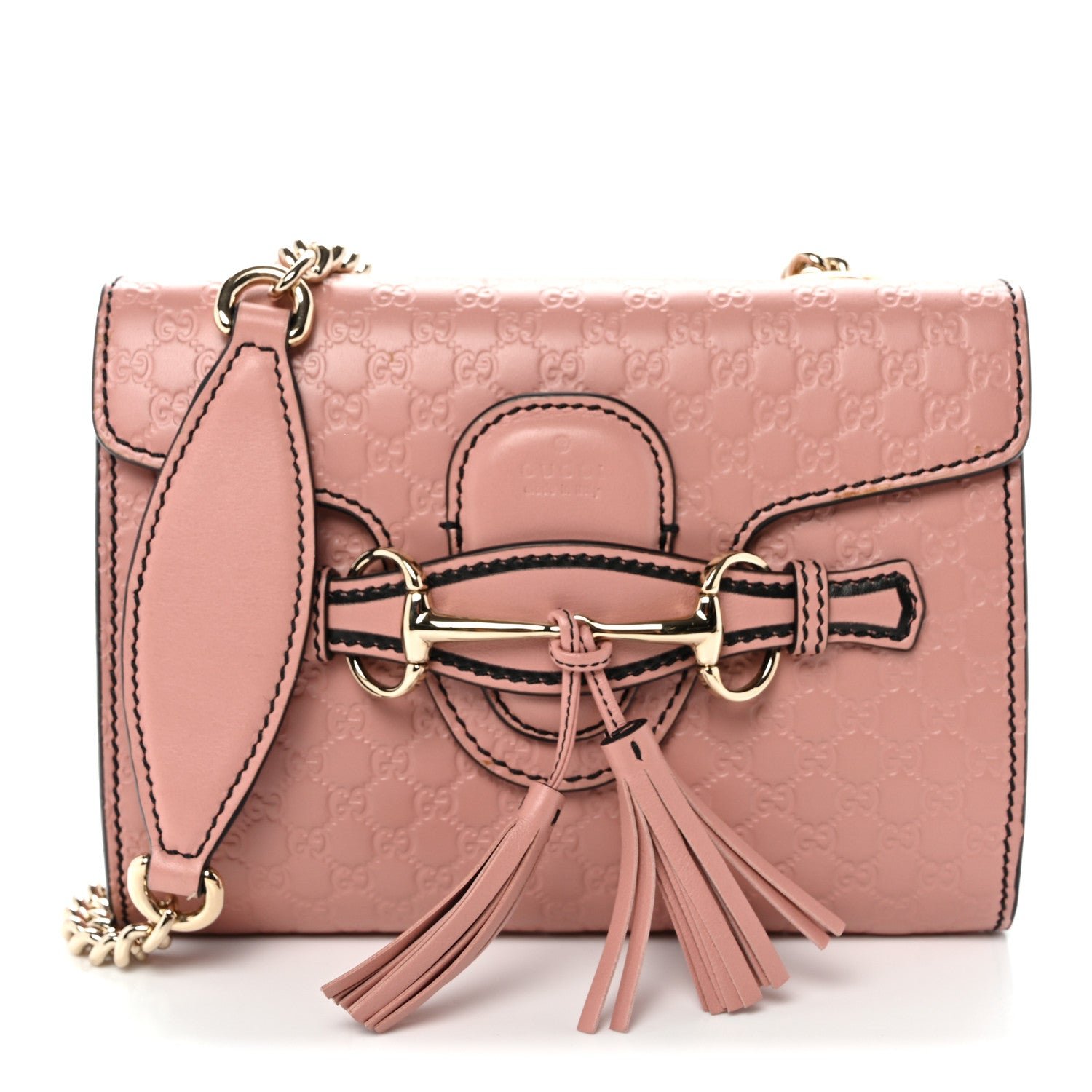 Gucci Microguccissima Mini Emily Shoulder Bag Soft Pink