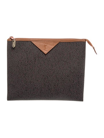 Saint Laurent Leather Clutch