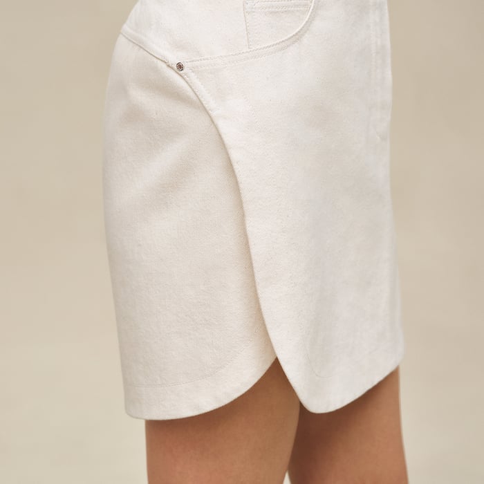 Blanc Cassé Equestrian Miniskirt