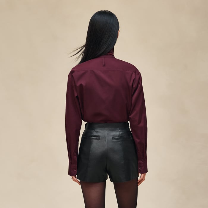 Noir Leather Shorts