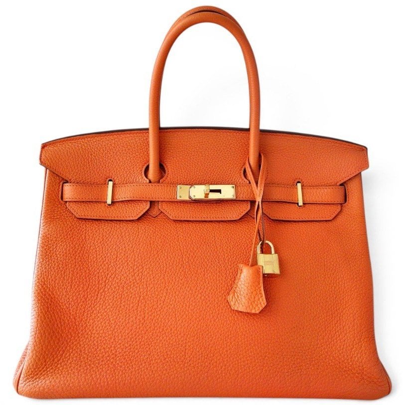 Birkin 35 leather handbag