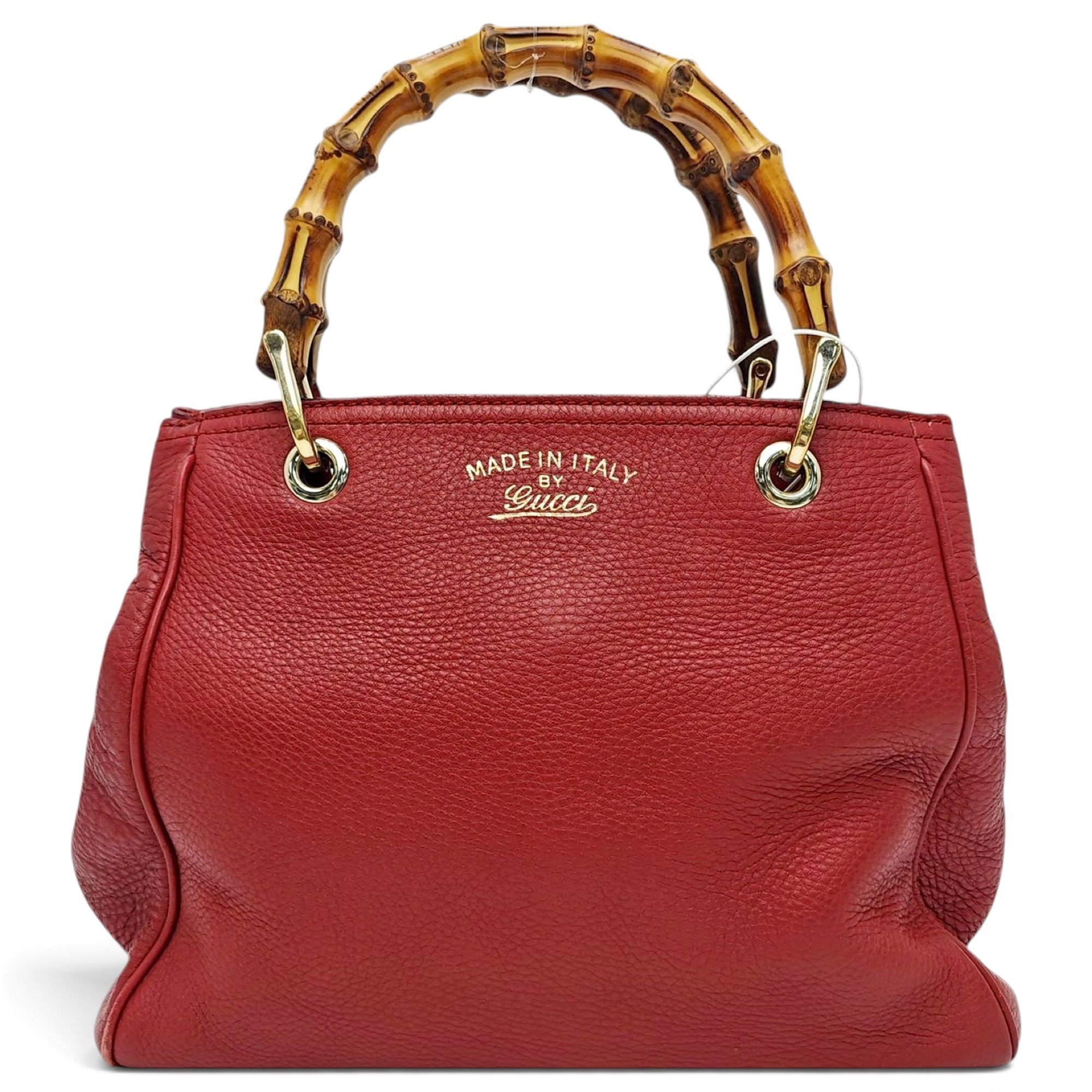 Bamboo leather handbag