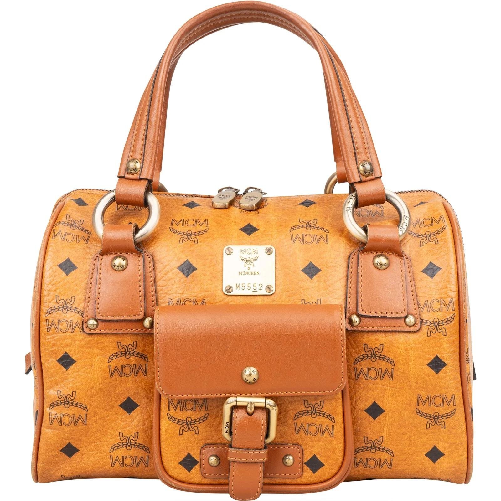 Boston leather handbag