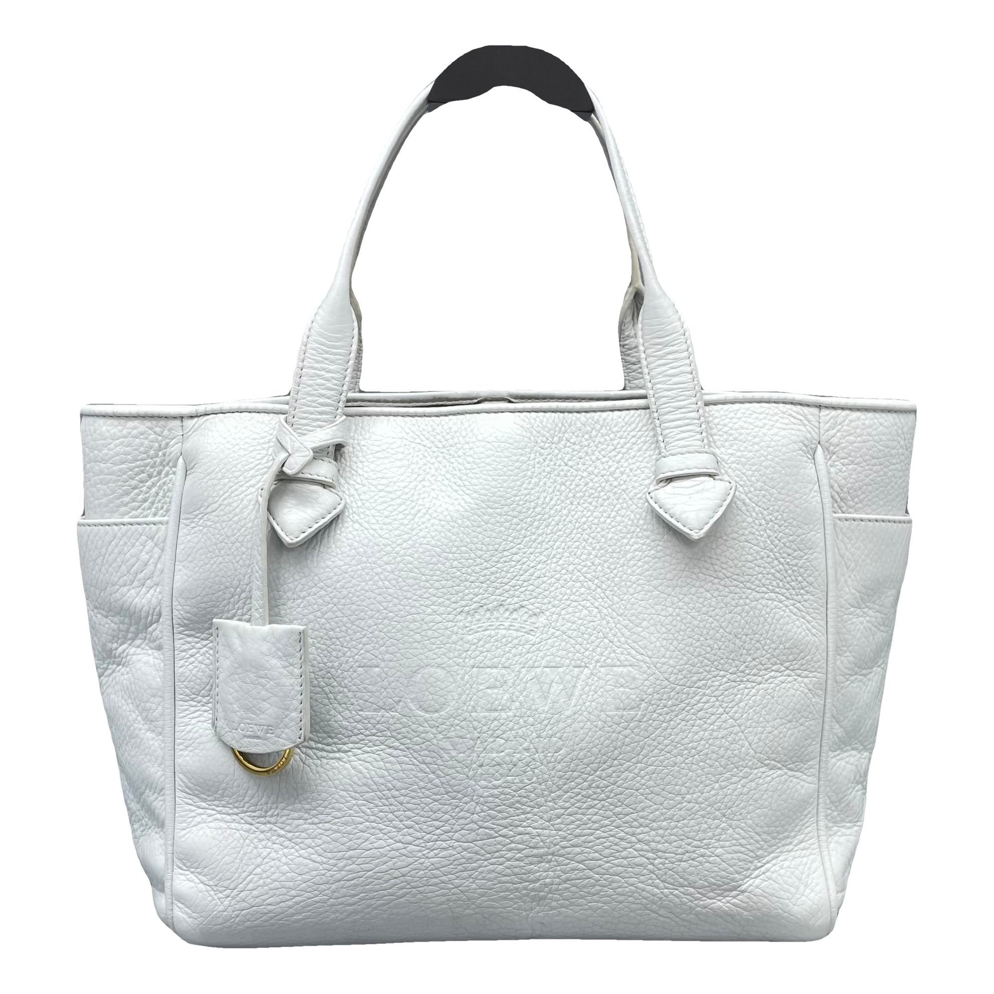 Cushion leather handbag