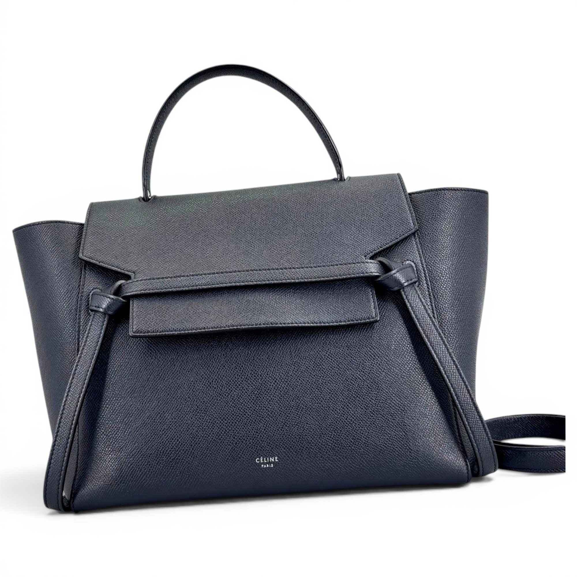 Belt leather handbag