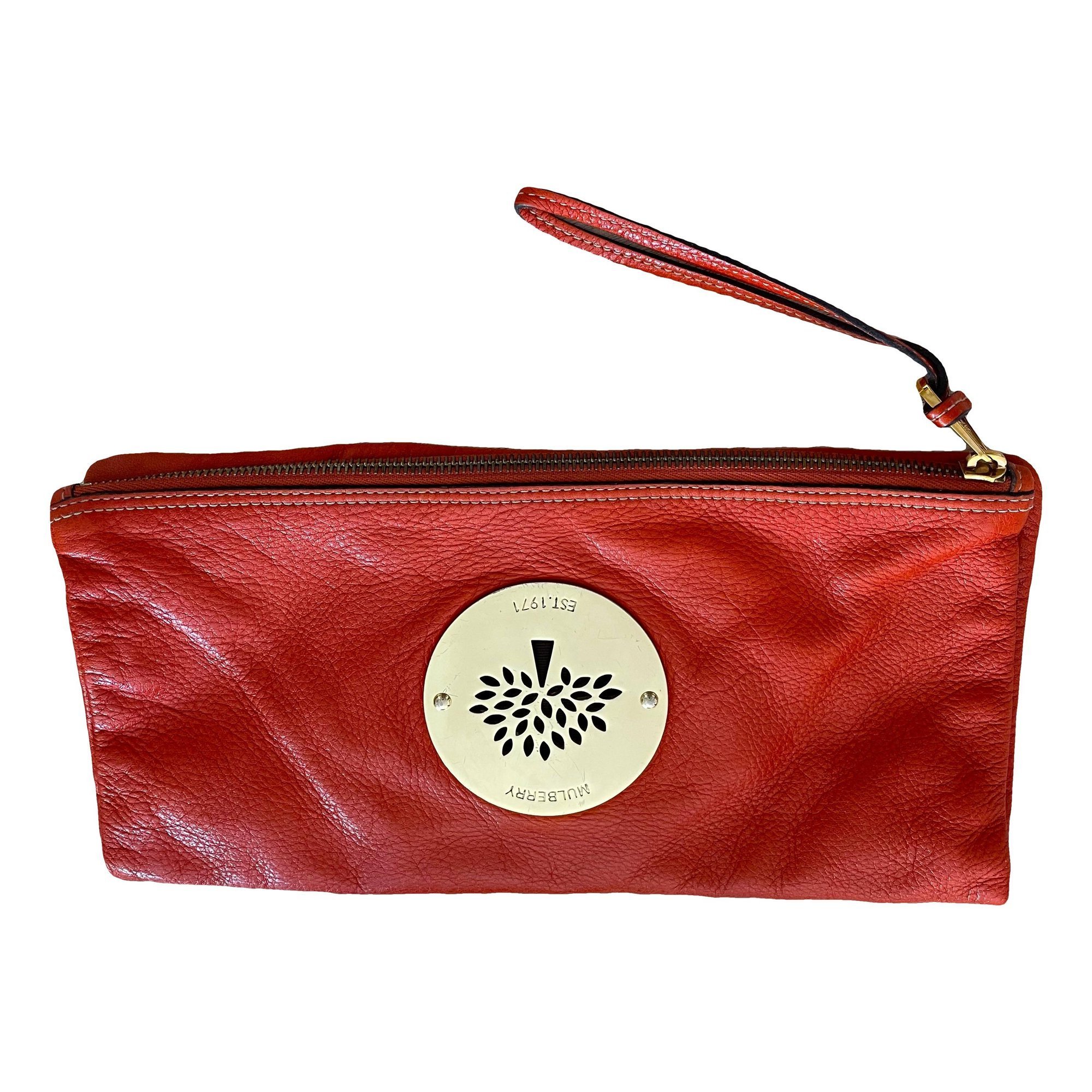 Mulberry Daria leather clutch bag