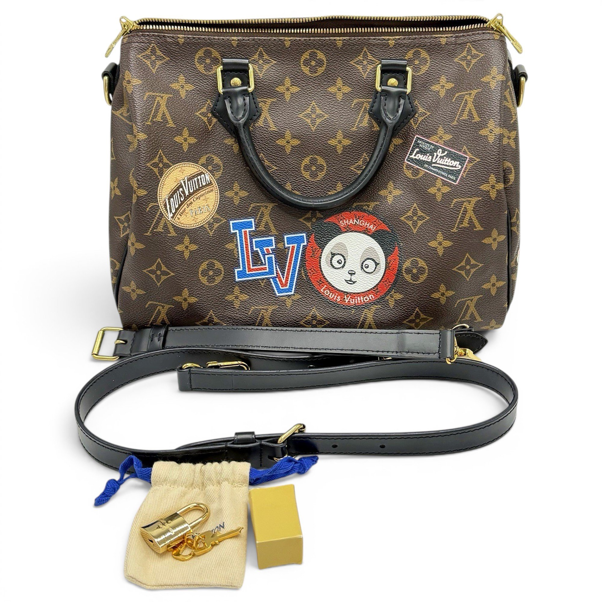 Speedy Bandoulière leather handbag