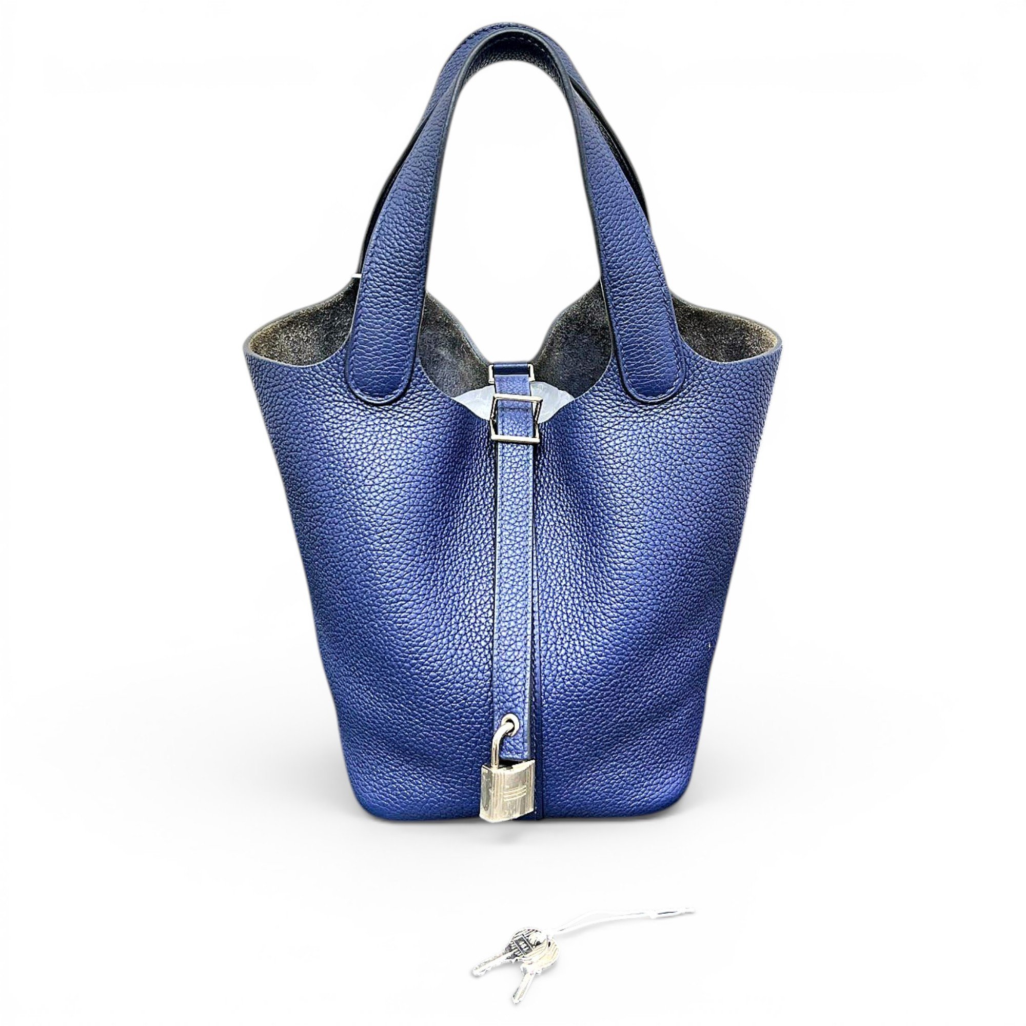 Picotin leather tote