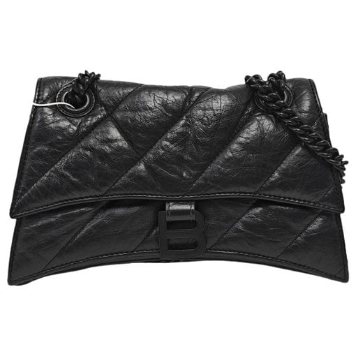Crush leather handbag