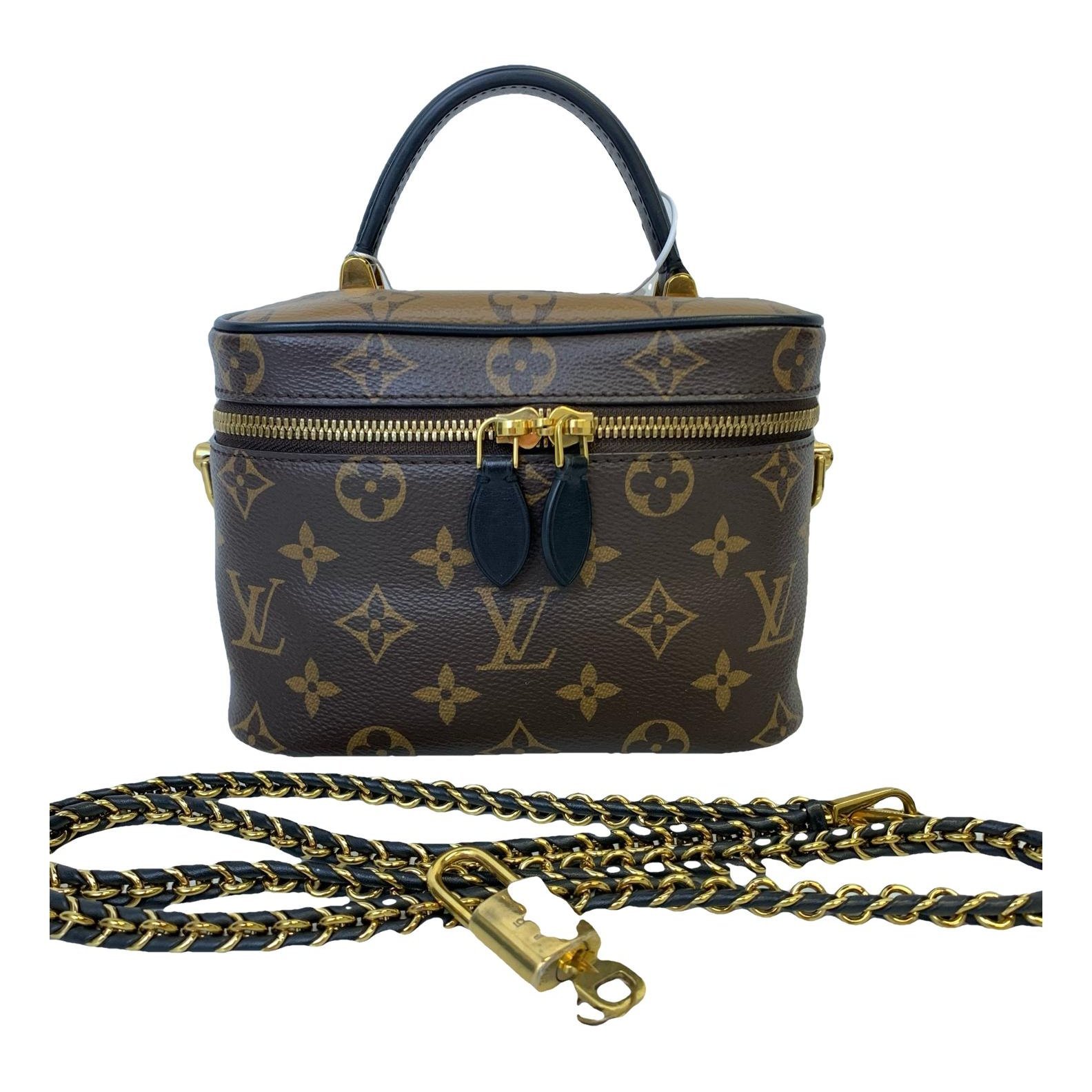 Vanity leather handbag