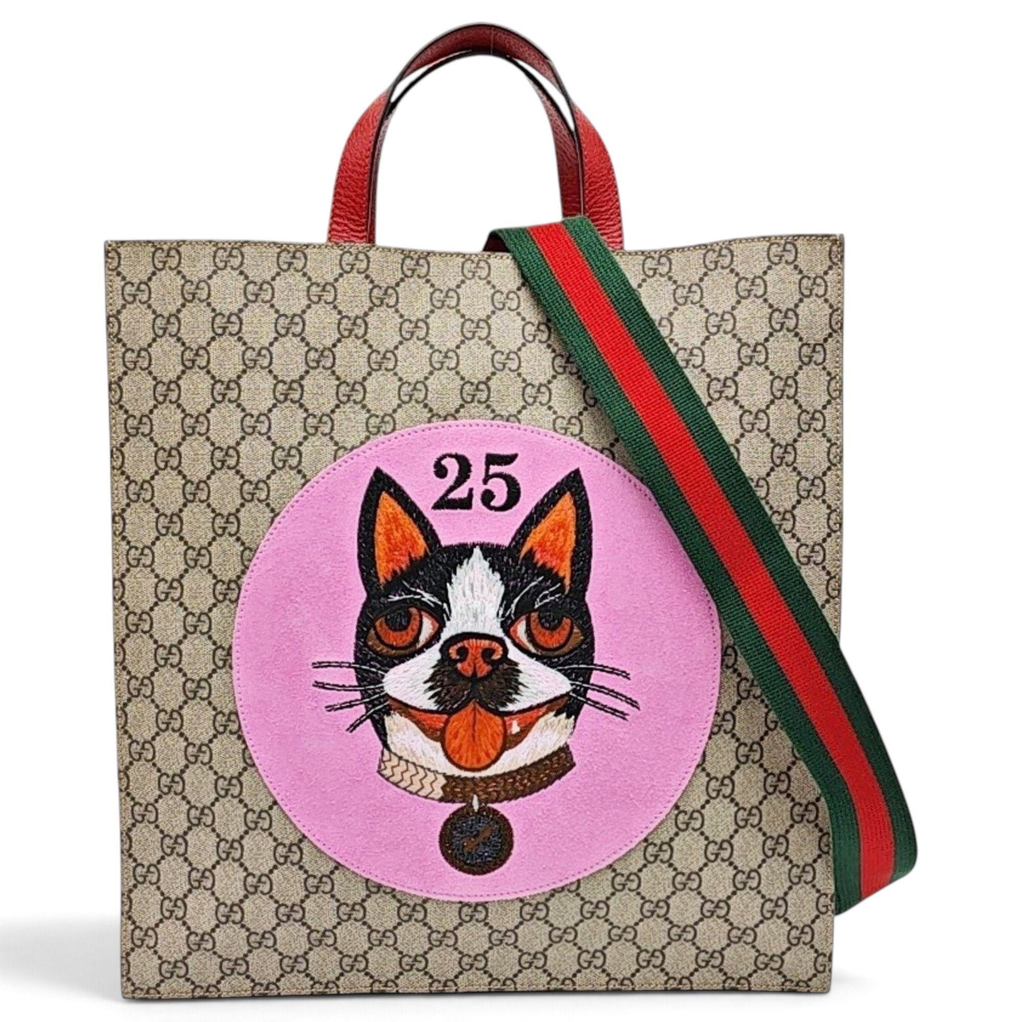 Ophidia GG Supreme leather handbag