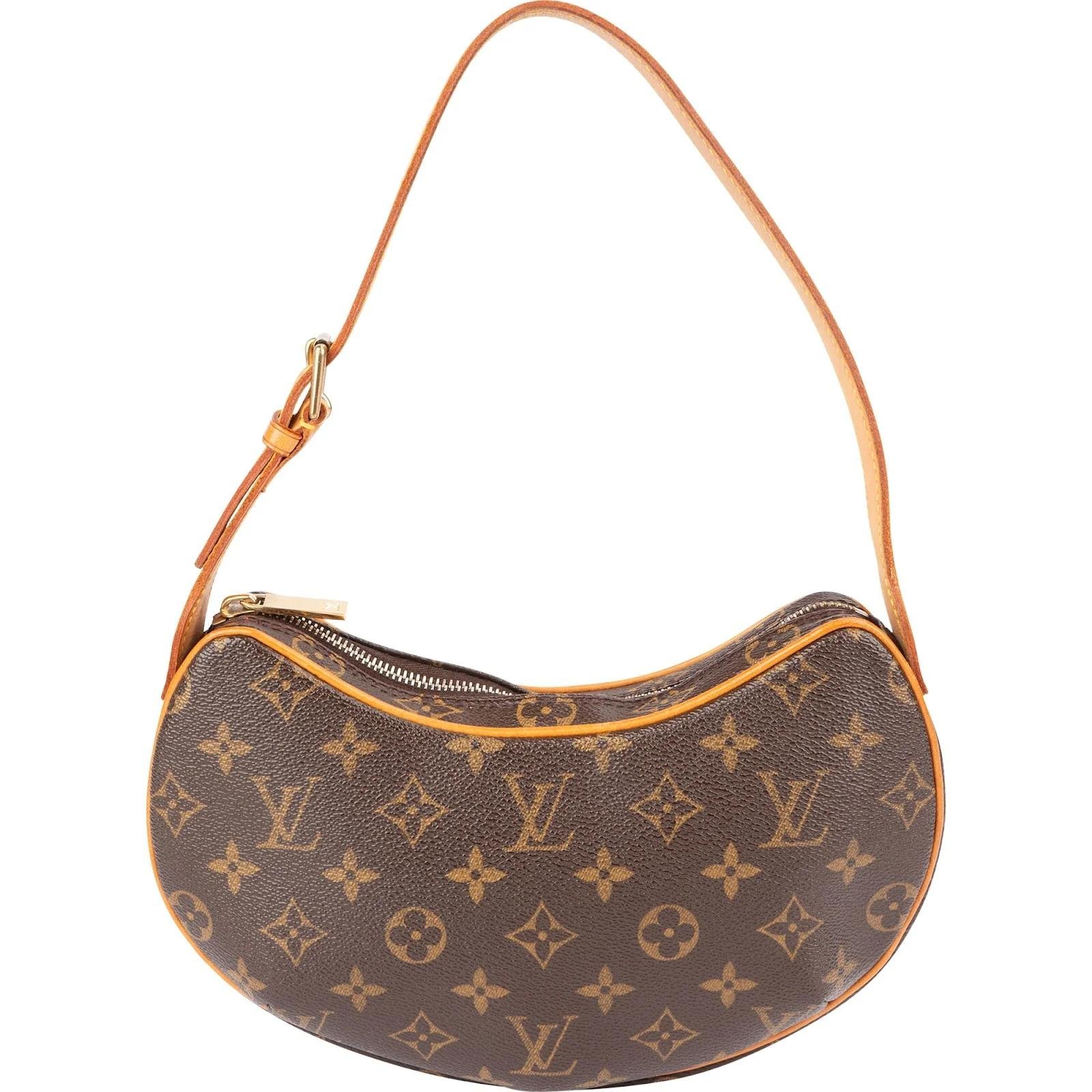 Croissant leather handbag