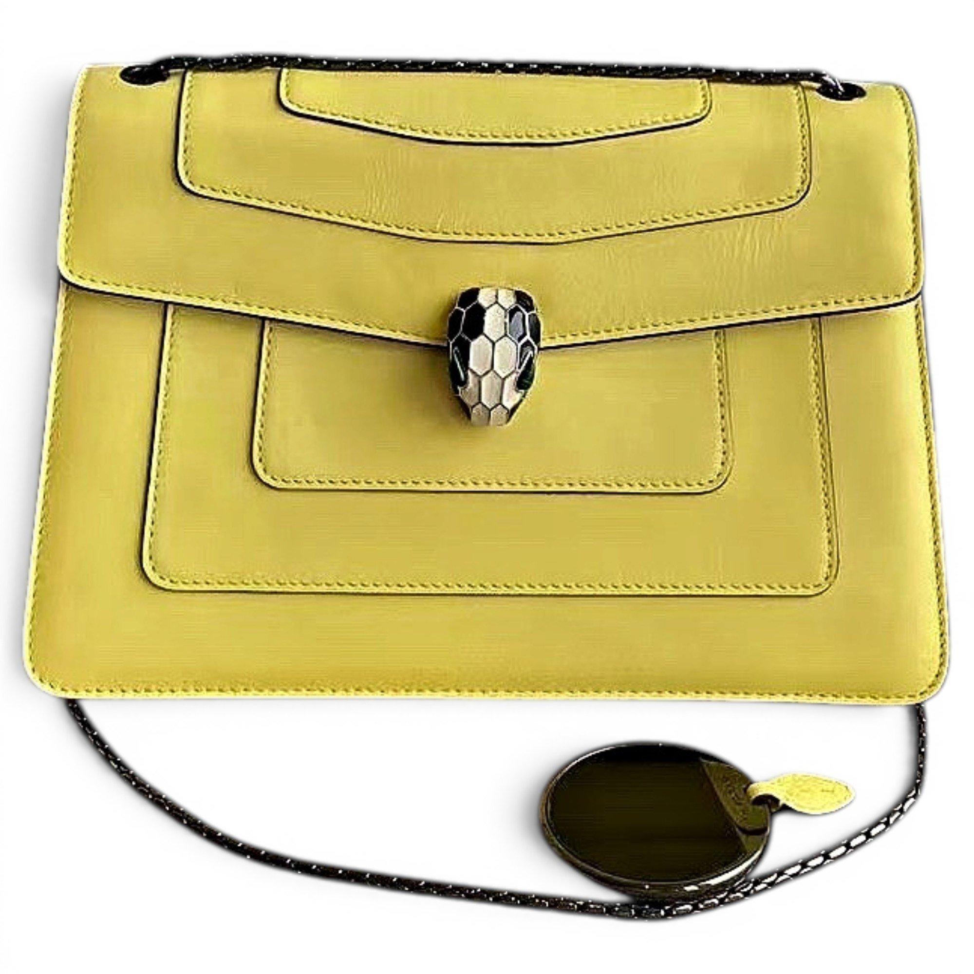 Serpenti leather handbag
