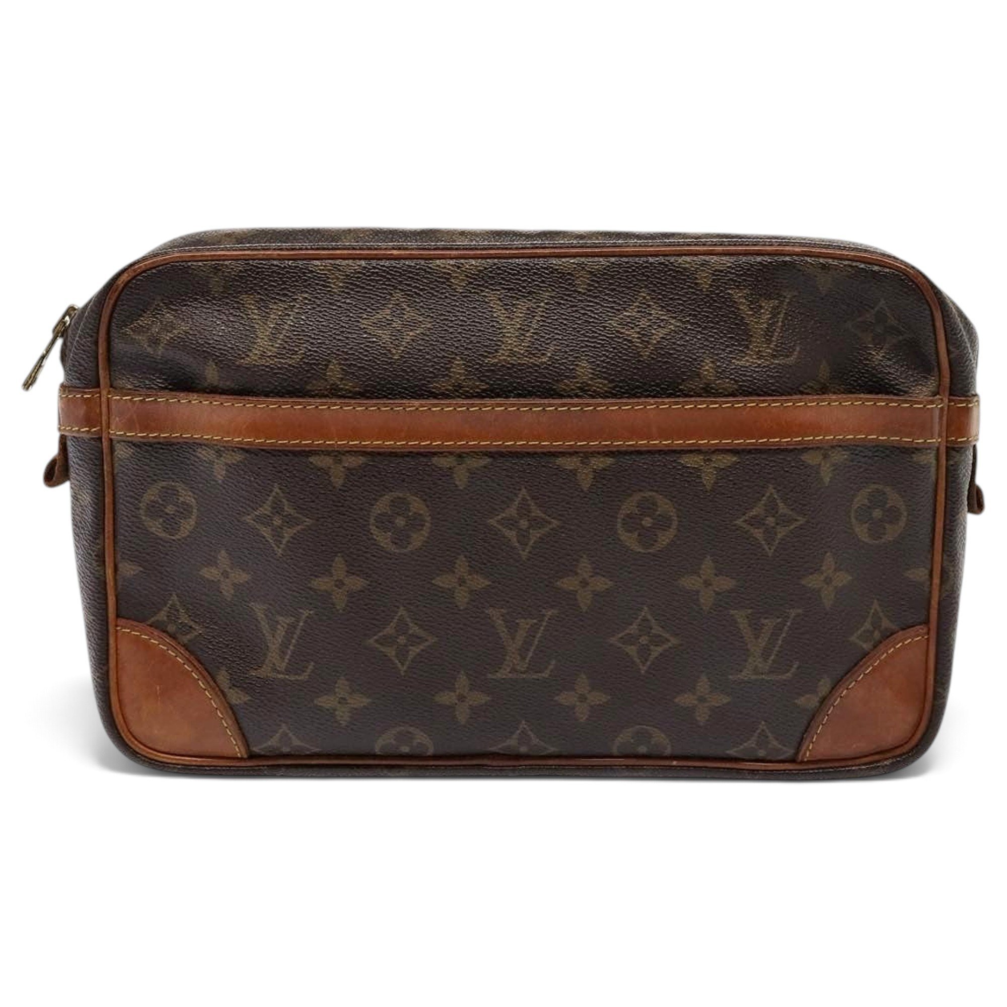 Leather clutch bag