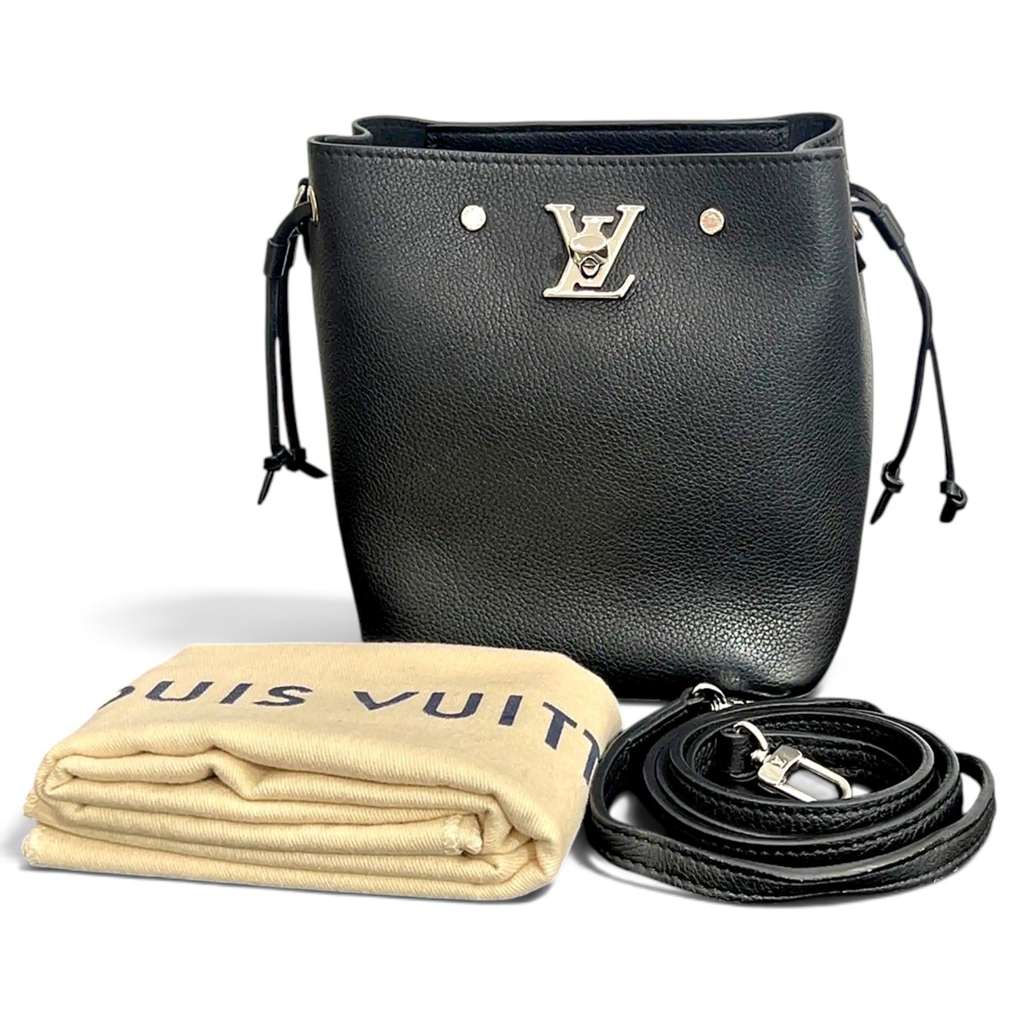 Louis Vuitton Lockme Bucket leather crossbody bag