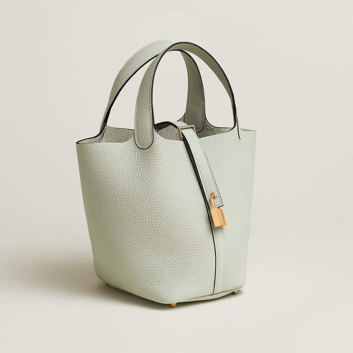 Gris Névé Picotin Lock 18 Bag