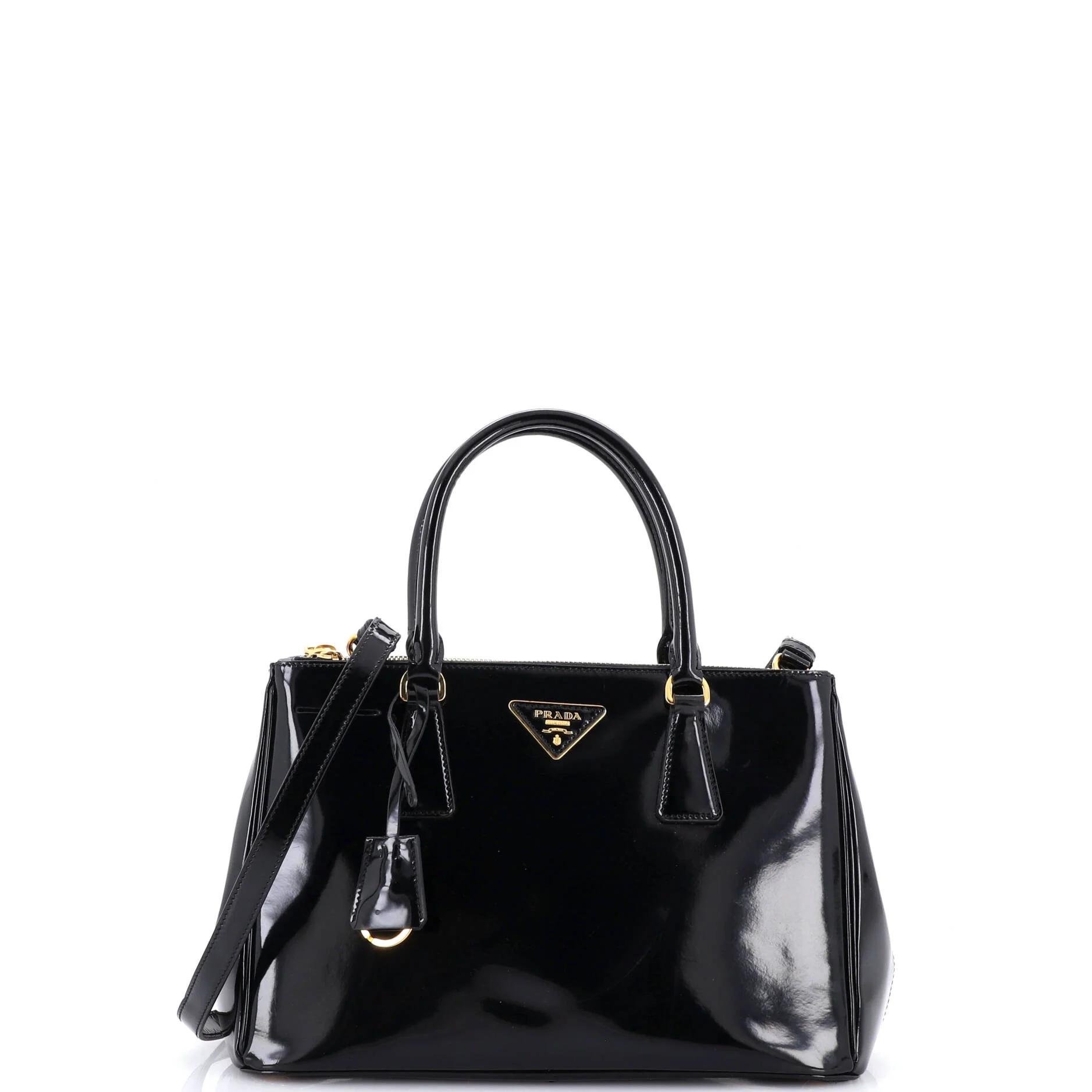 Patent leather handbag