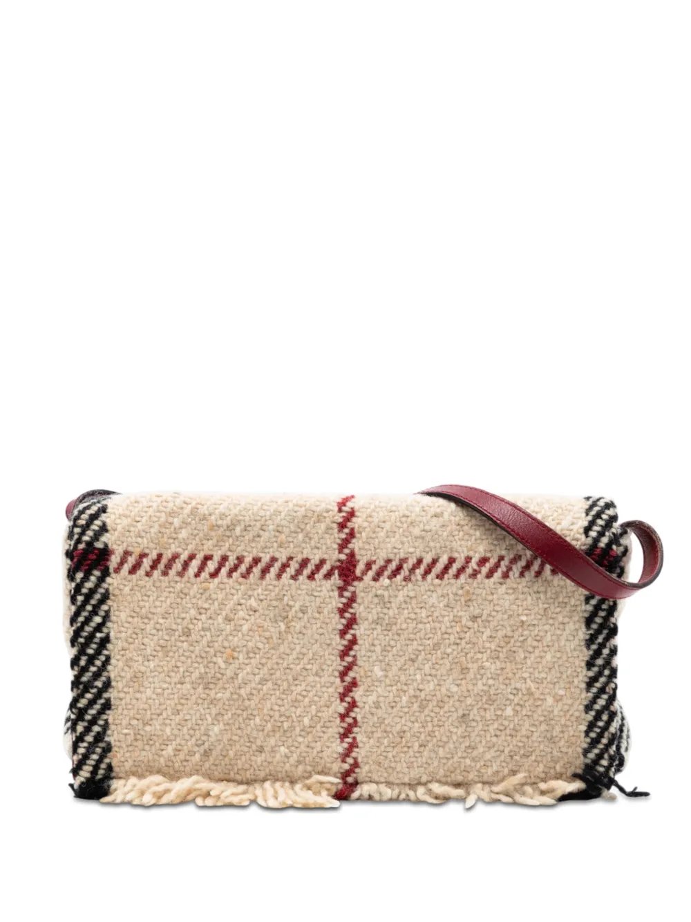 2000-2017 Mega Check Wool shoulder bag