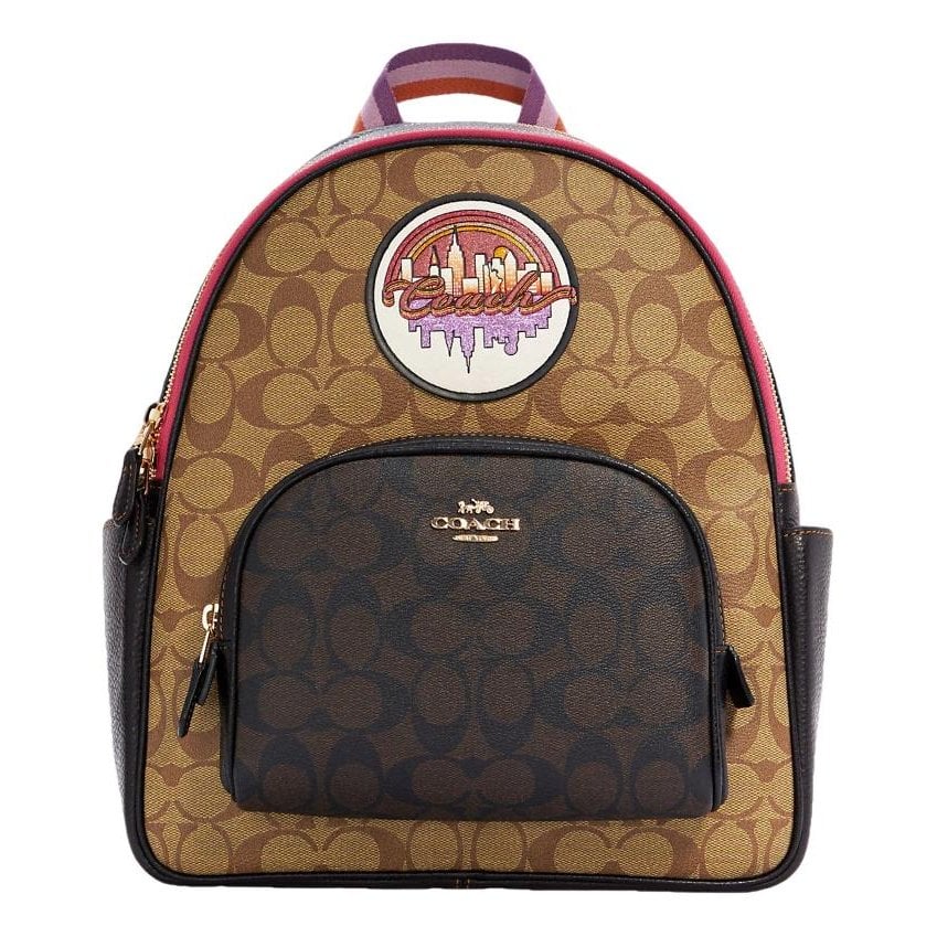 Campus leather backpack