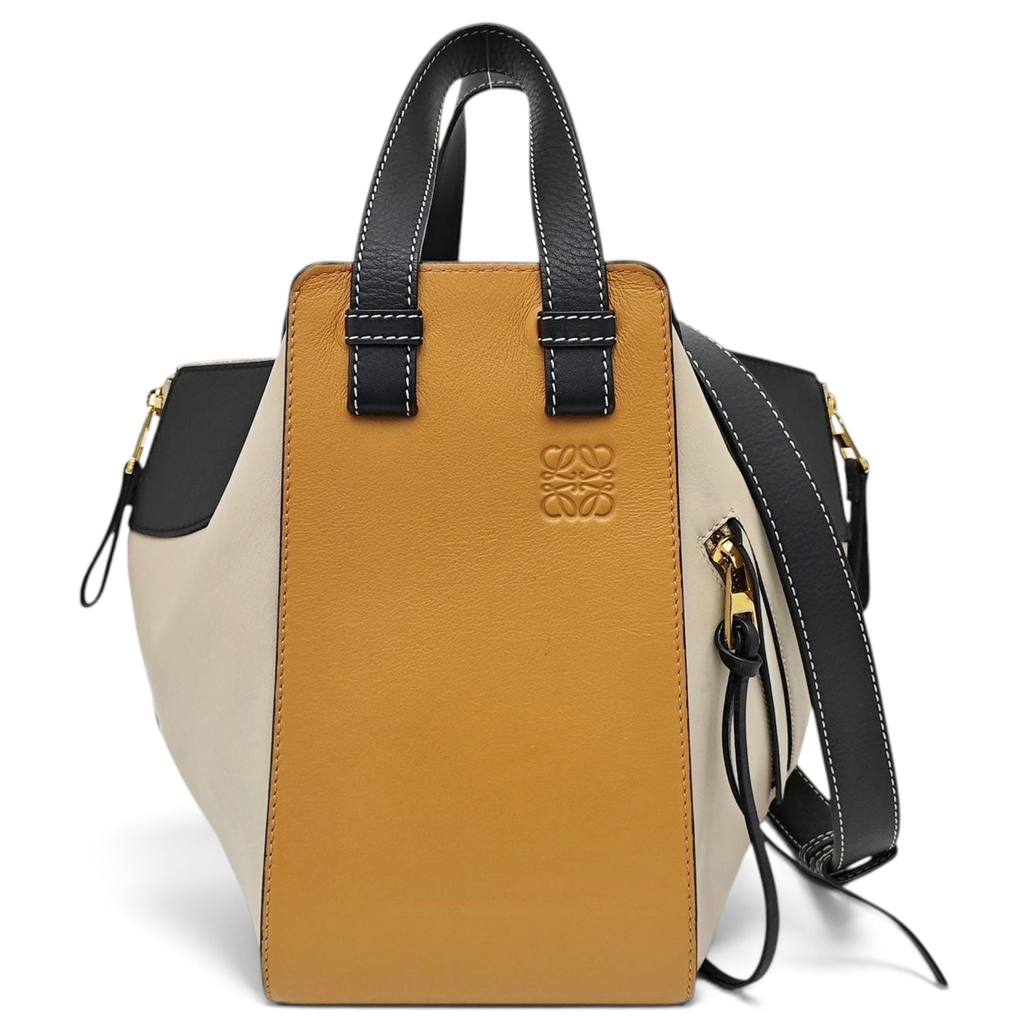 Hammock leather handbag