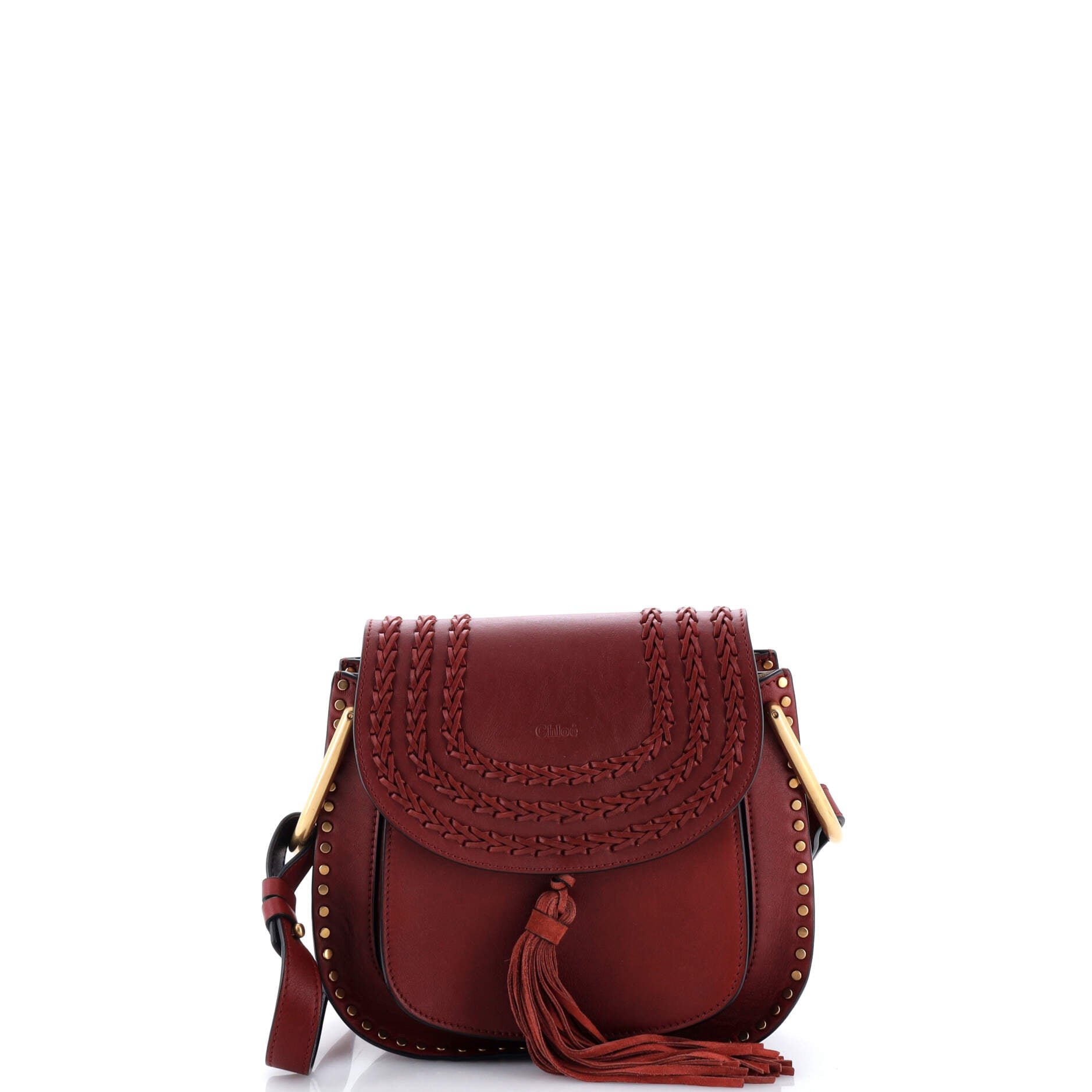Hudson Handbag Whipstitch Leather Small