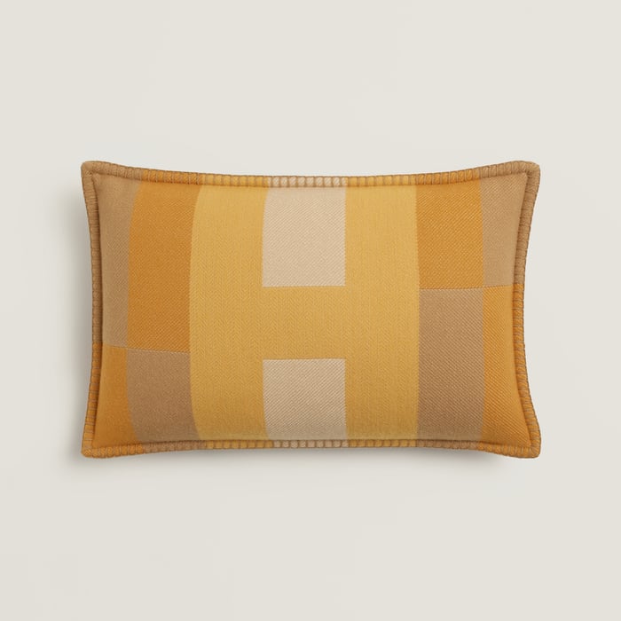 Gold H Horizon Pillow, Medium Model