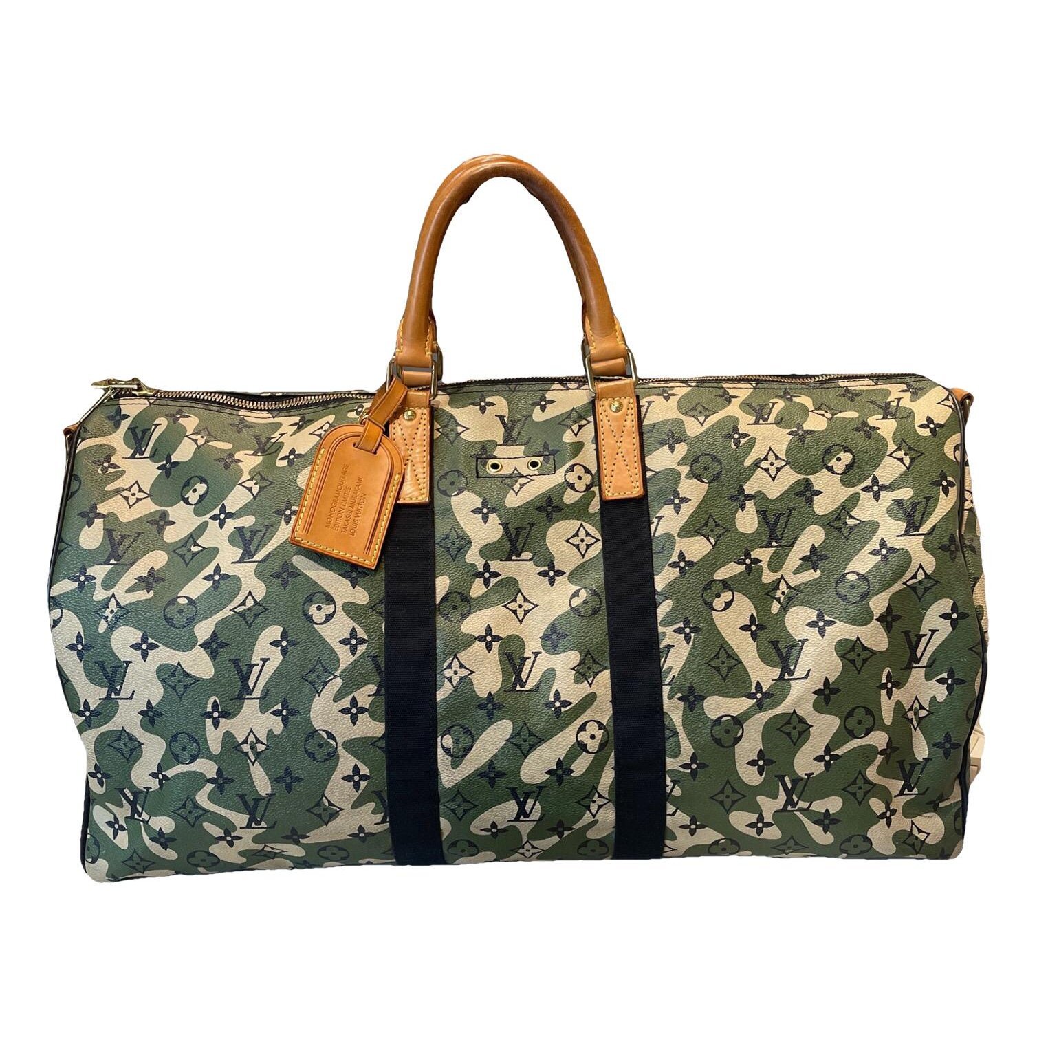 Keepall vegan leather travel bag