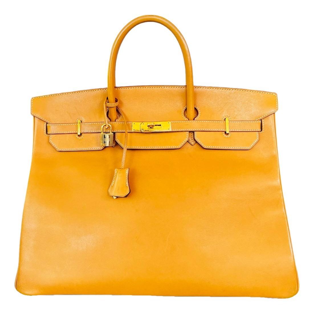 Birkin 40 leather handbag