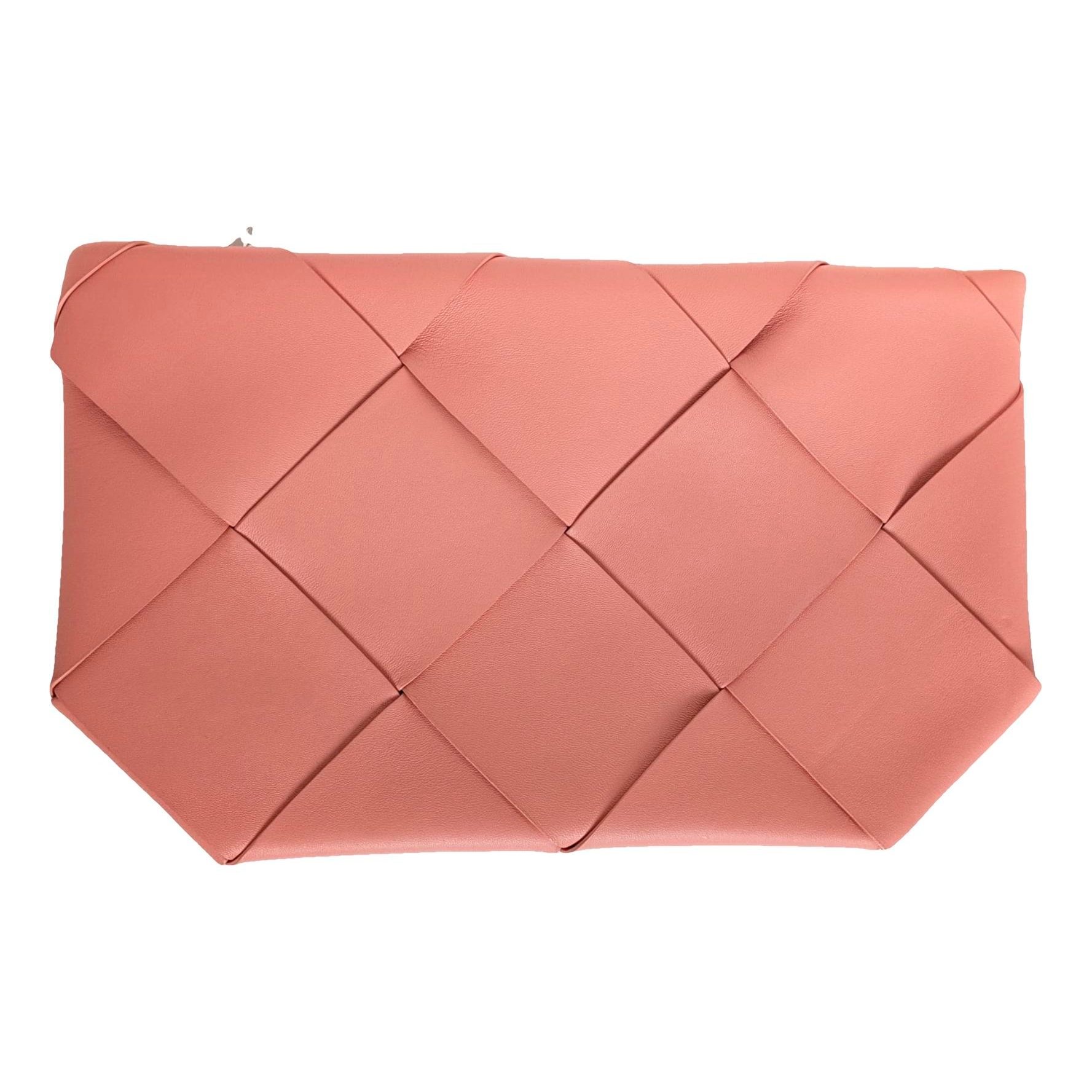 Pouch leather clutch bag
