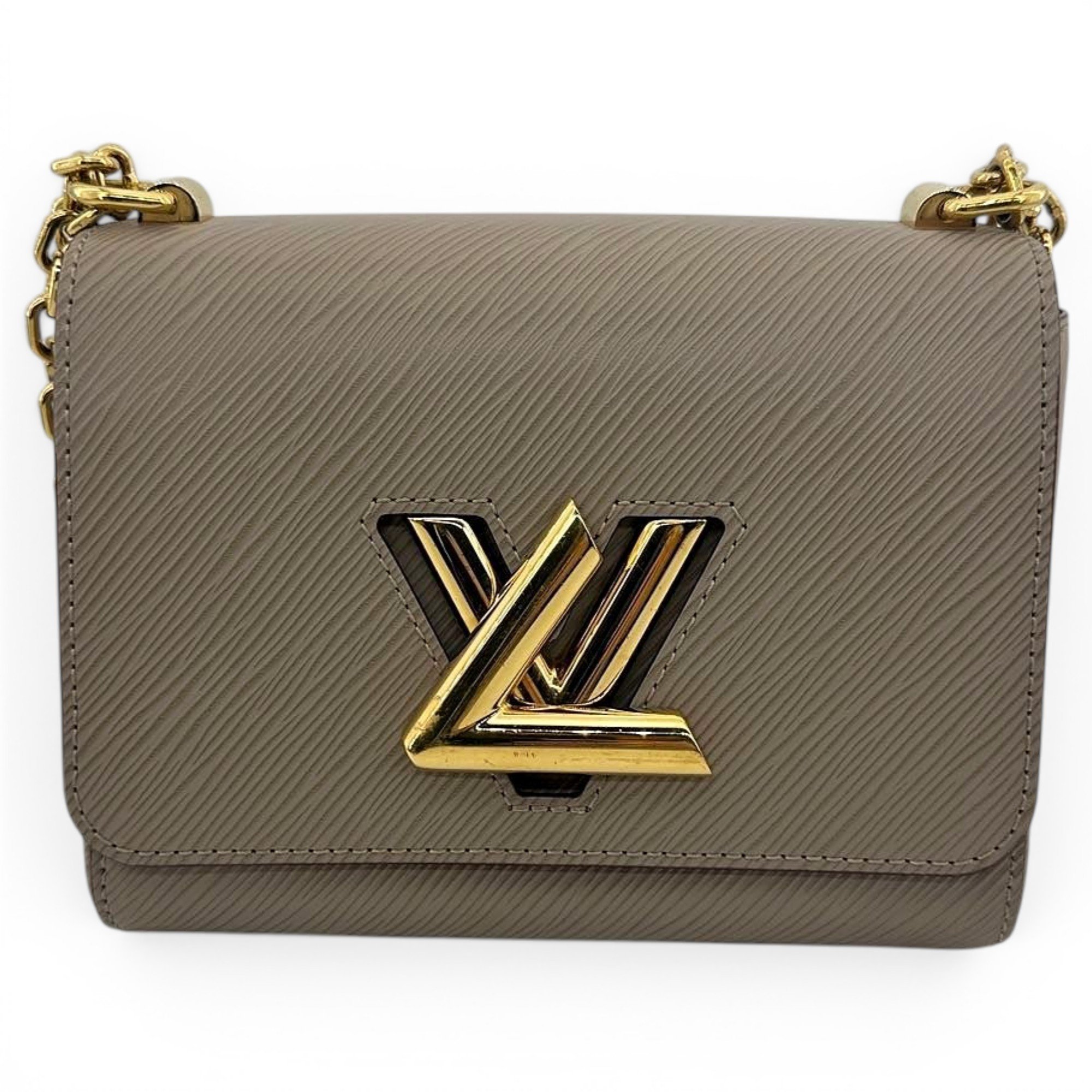 Twist leather crossbody bag