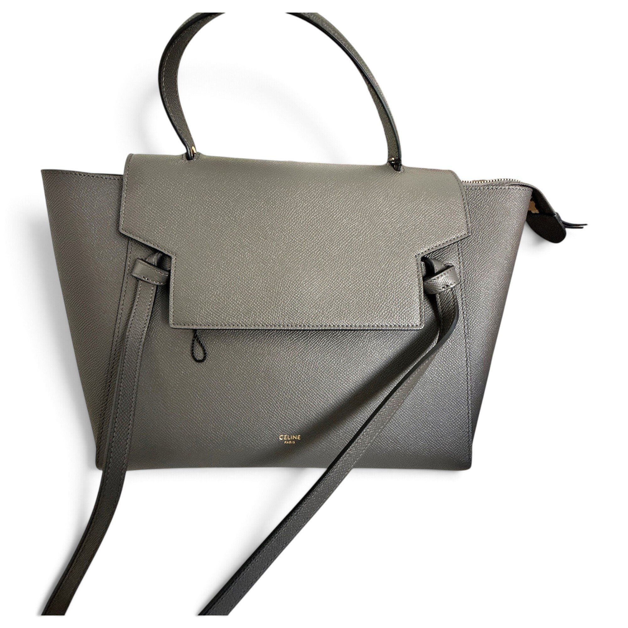 Belt leather handbag