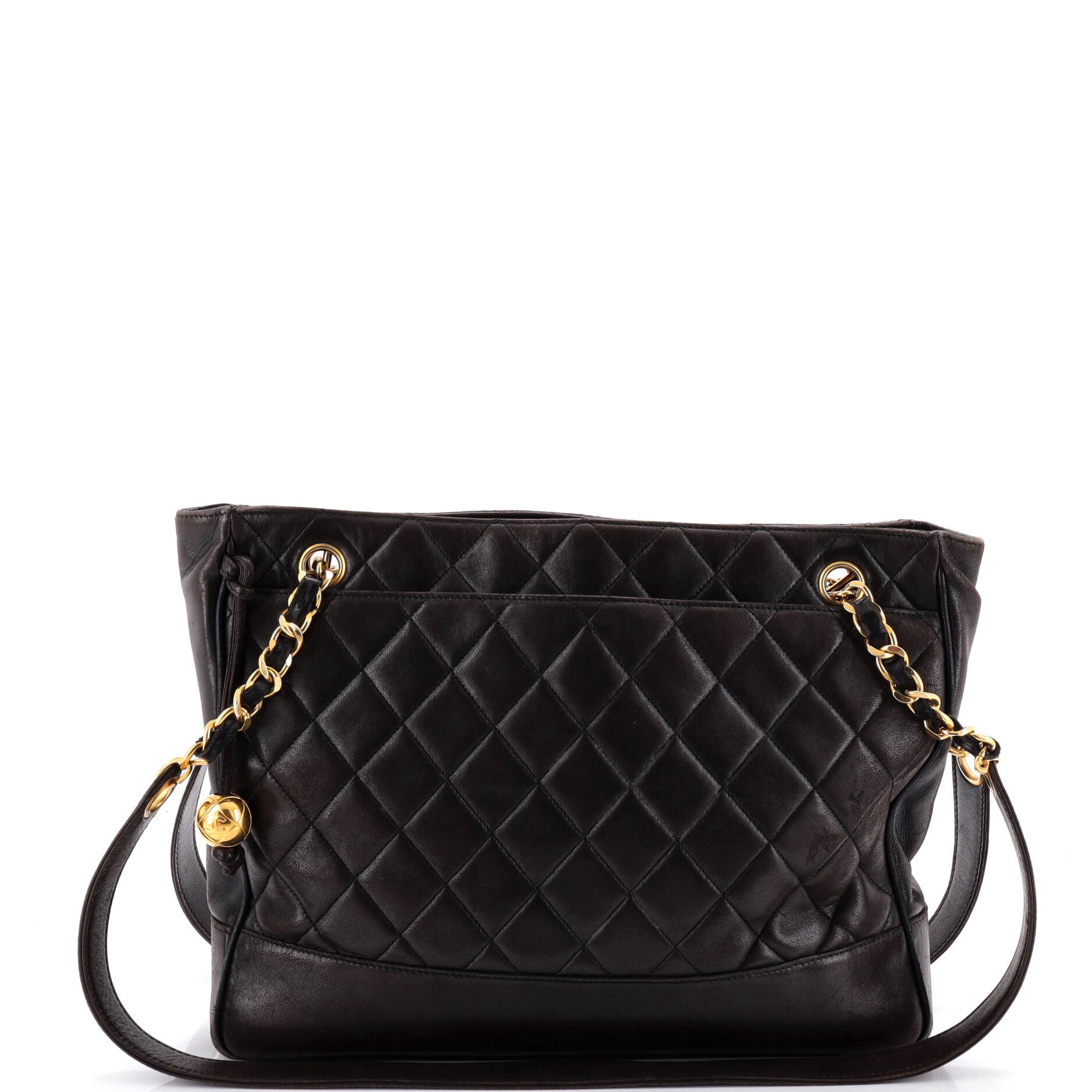 Vintage Shopping Tote Quilted Lambskin Medium