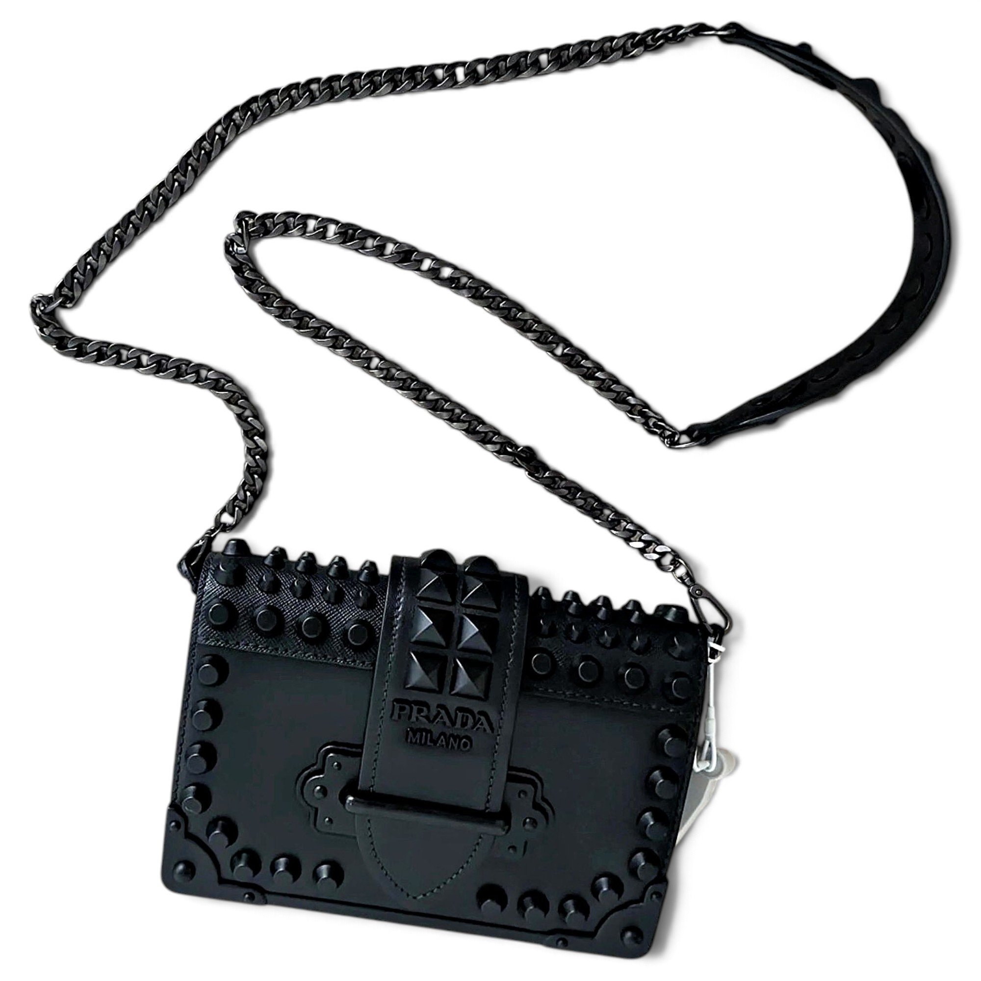 Cahier leather crossbody bag