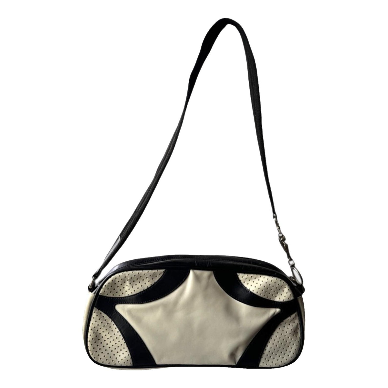 Bowling leather handbag