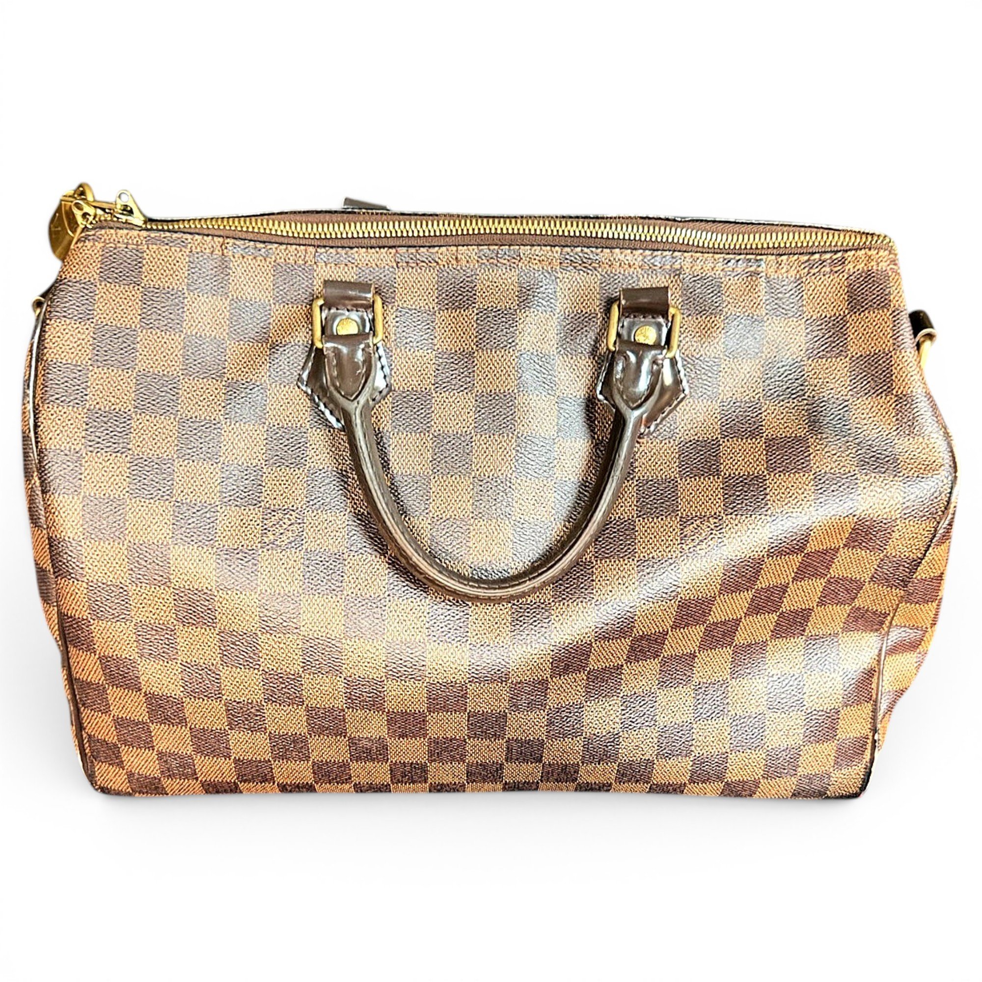 Speedy leather handbag