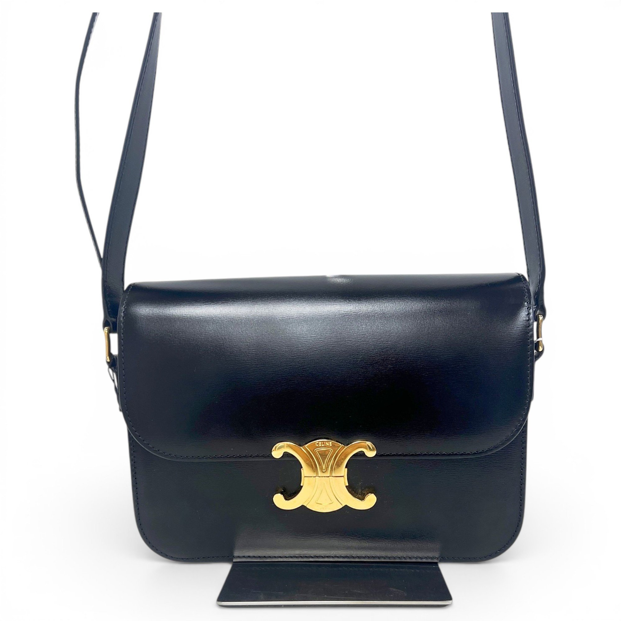 Triomphe leather handbag