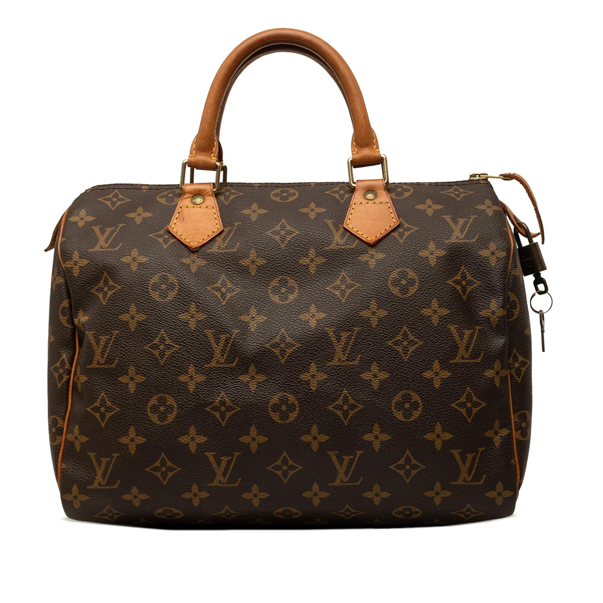 Speedy leather handbag