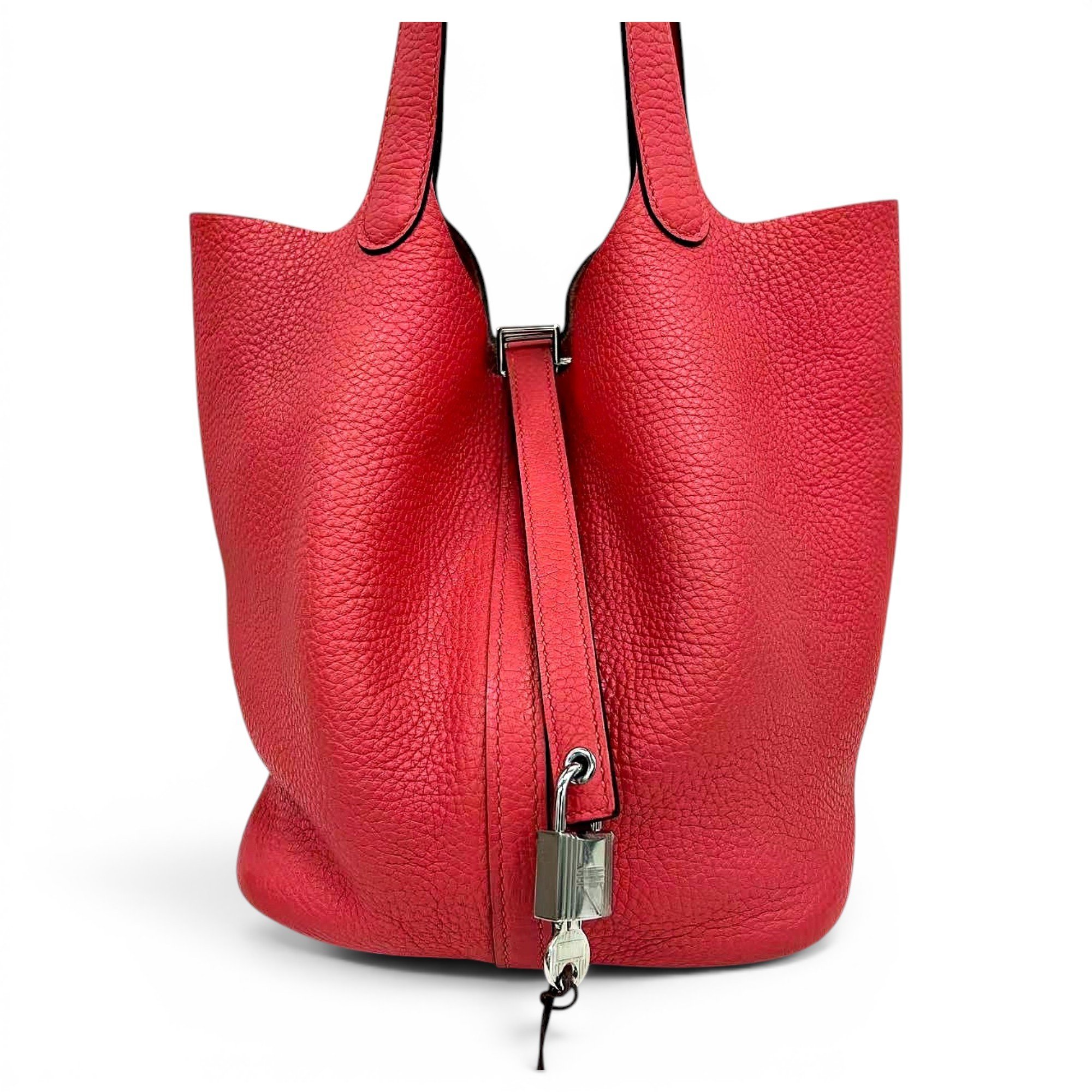 Picotin leather tote