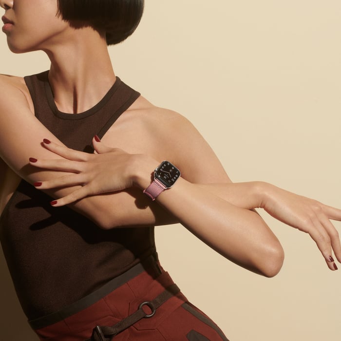 Band Apple Watch Hermès Single Tour 41 MM Toile H