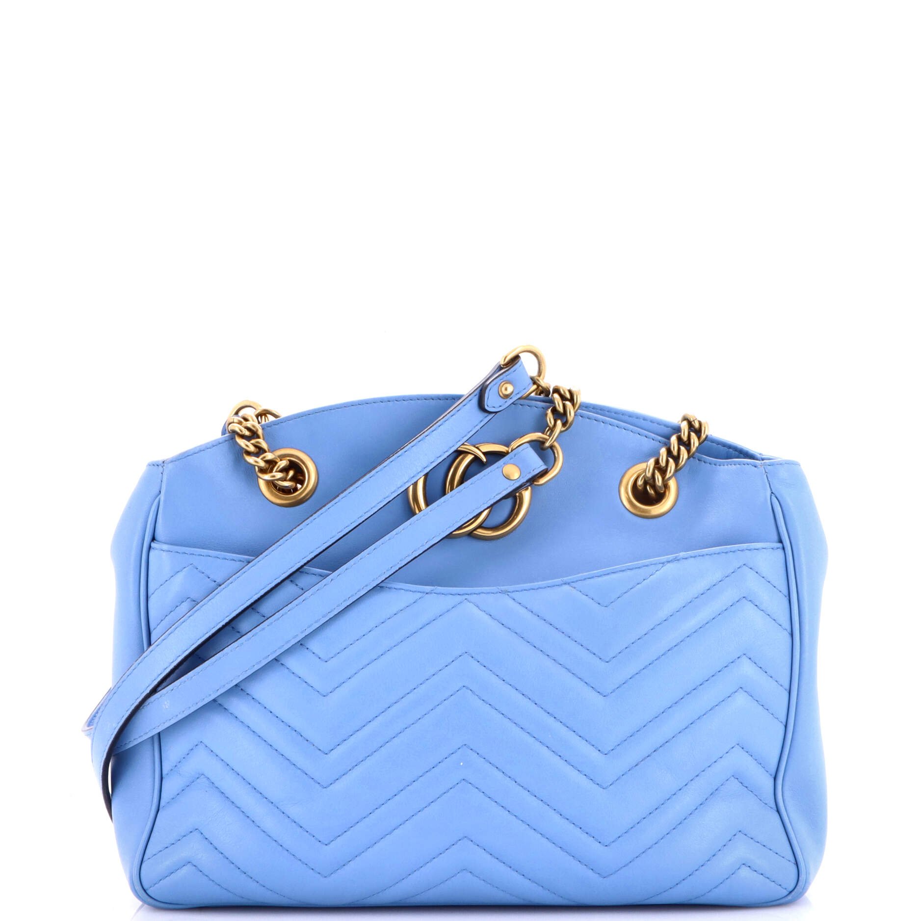 GG Marmont Chain Tote Matelasse Leather Medium