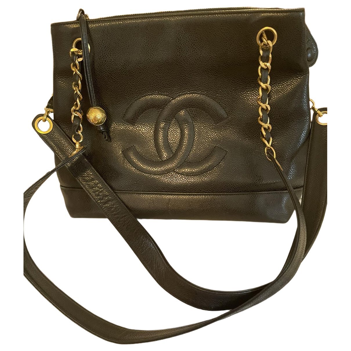 Leather tote