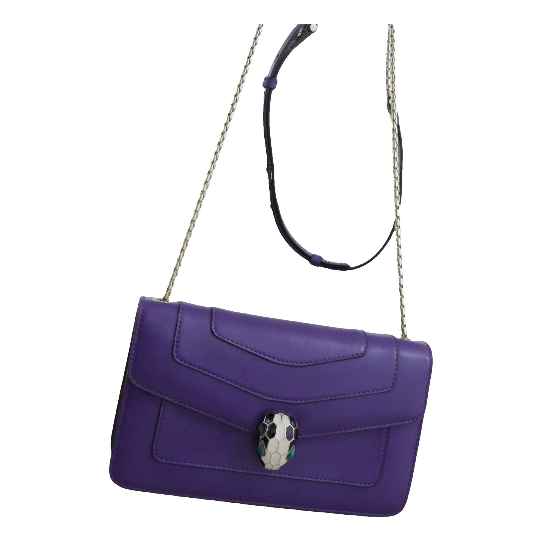 Serpenti leather handbag