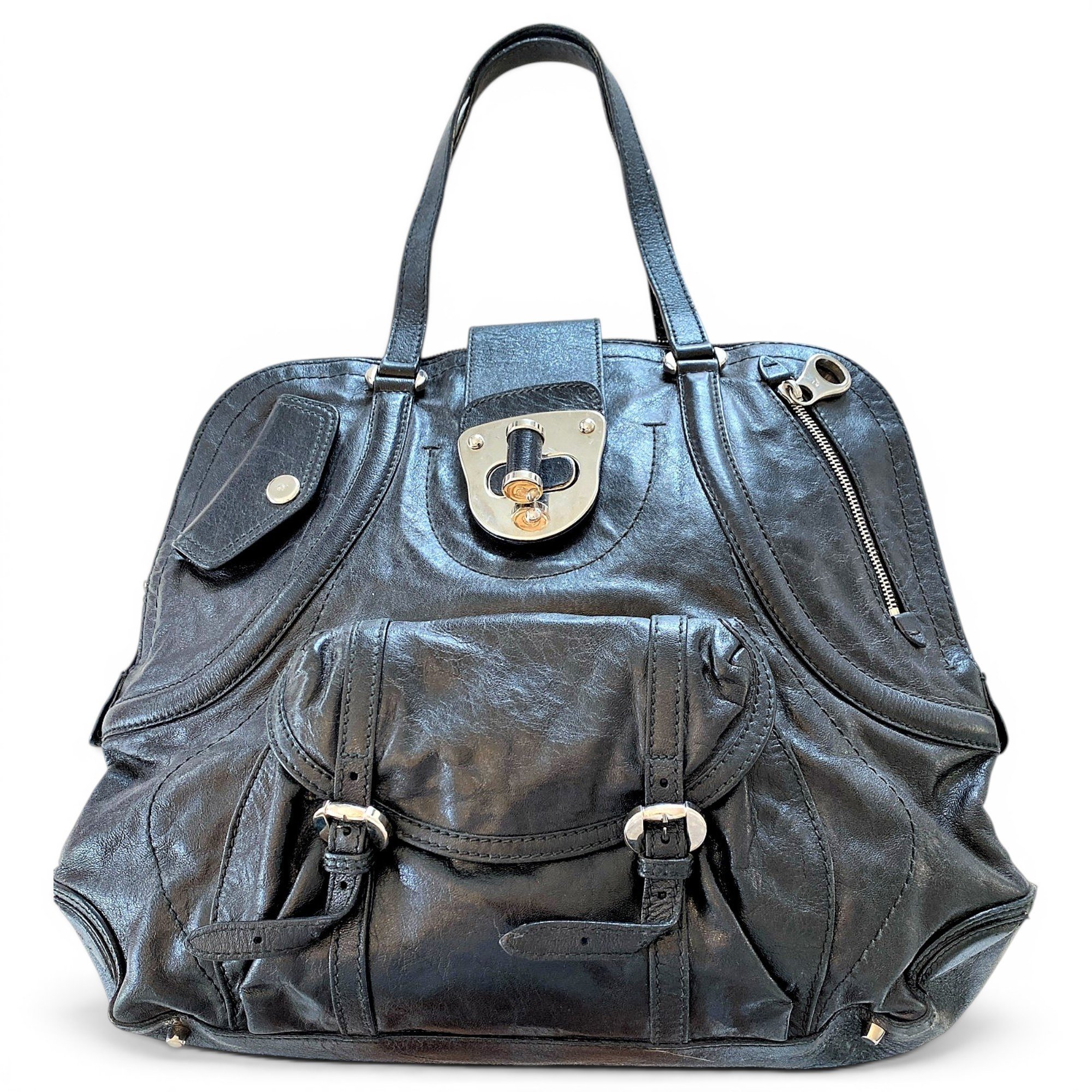 Leather handbag
