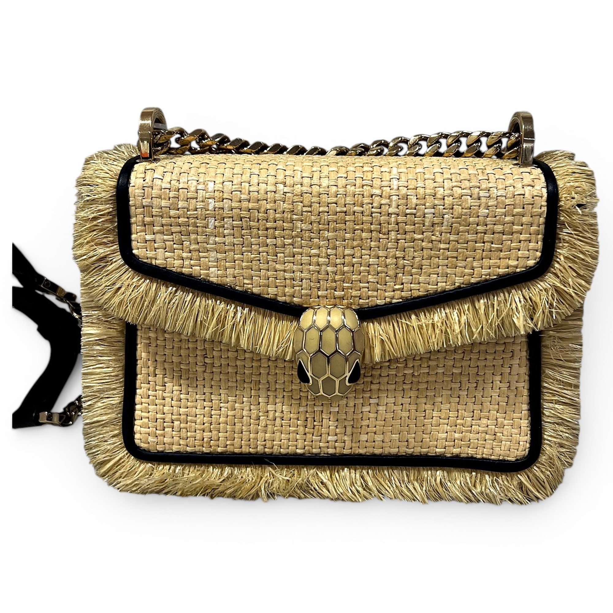 Serpenti cloth handbag