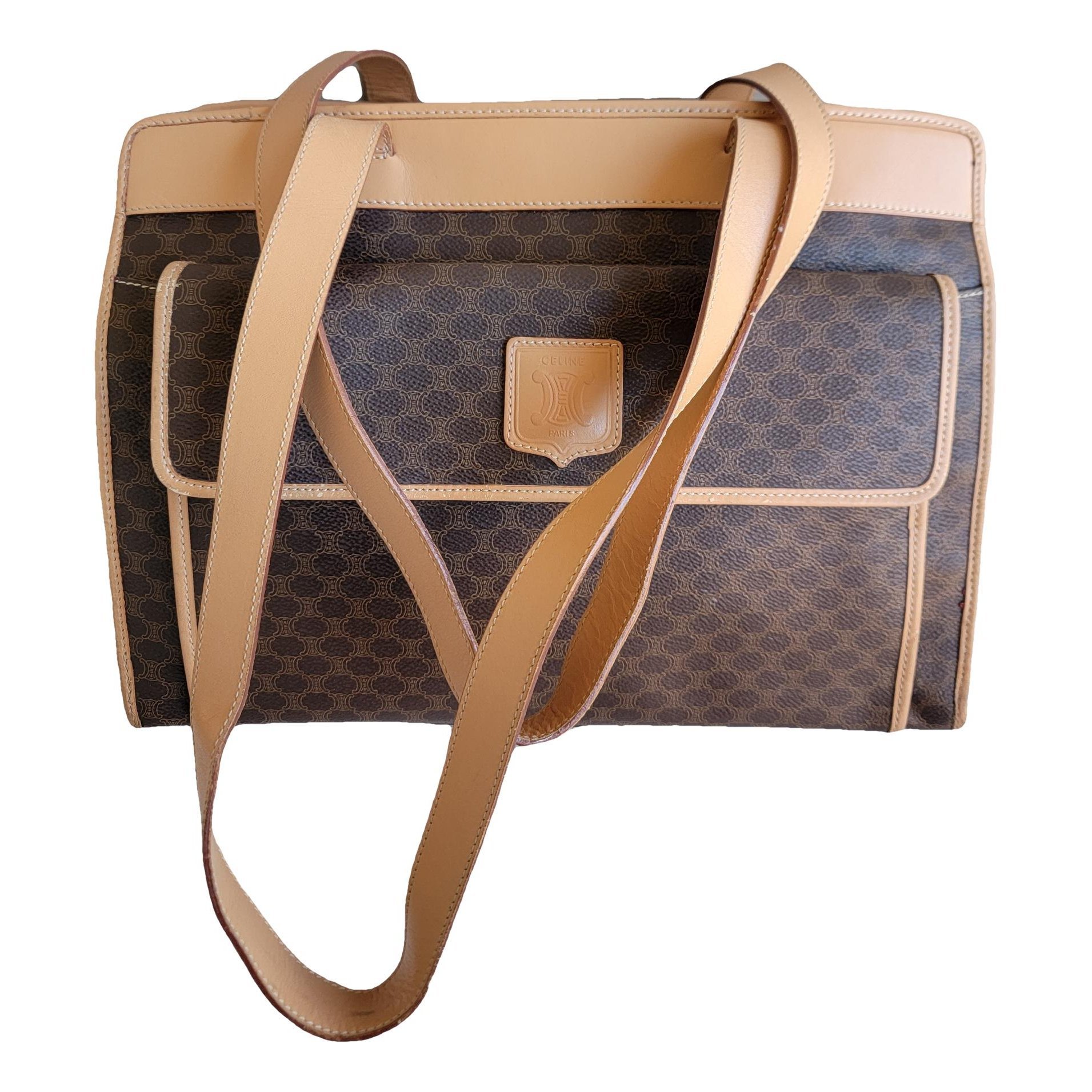Triomphe leather tote