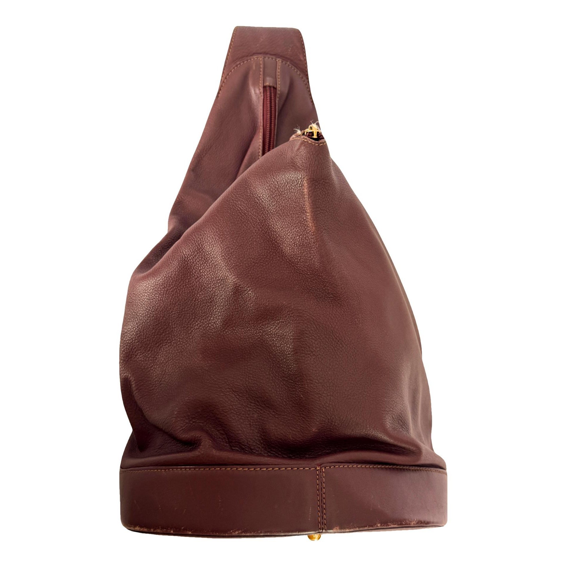 Leather backpack